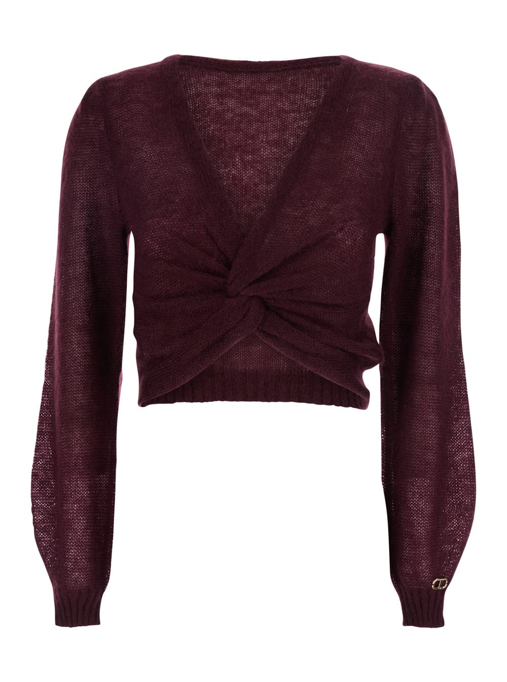 Twinset Maglia In Burgundy
