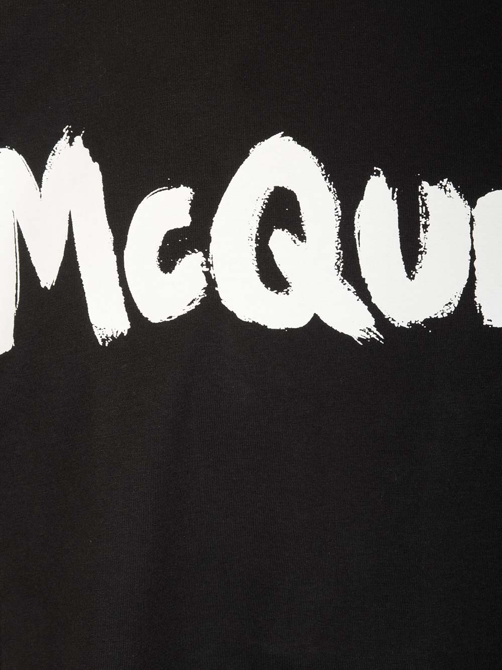 Shop Alexander Mcqueen Black Graffiti T-shirt