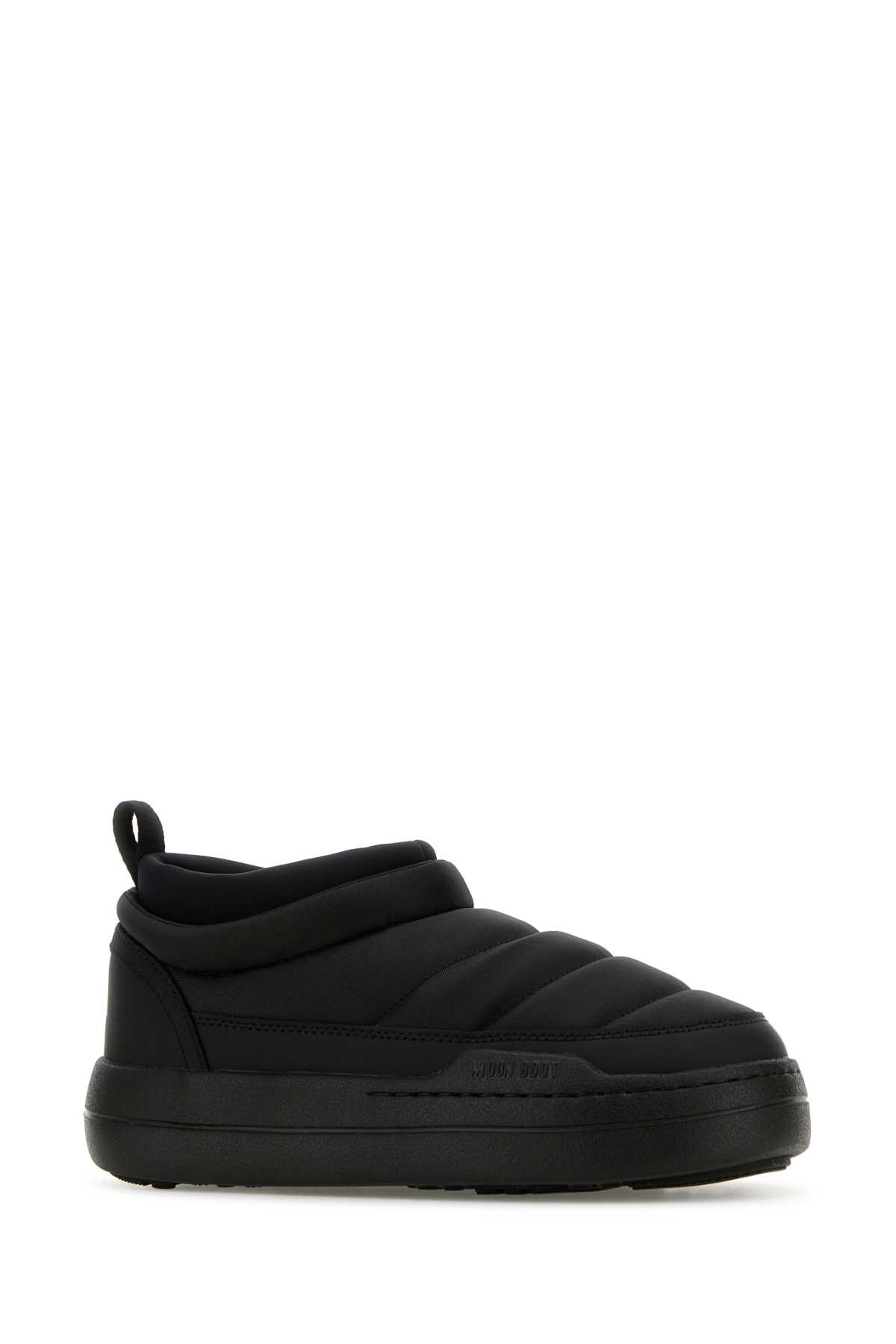 Moon Boot Soft Nylon Slip-on Park Shoes In Black