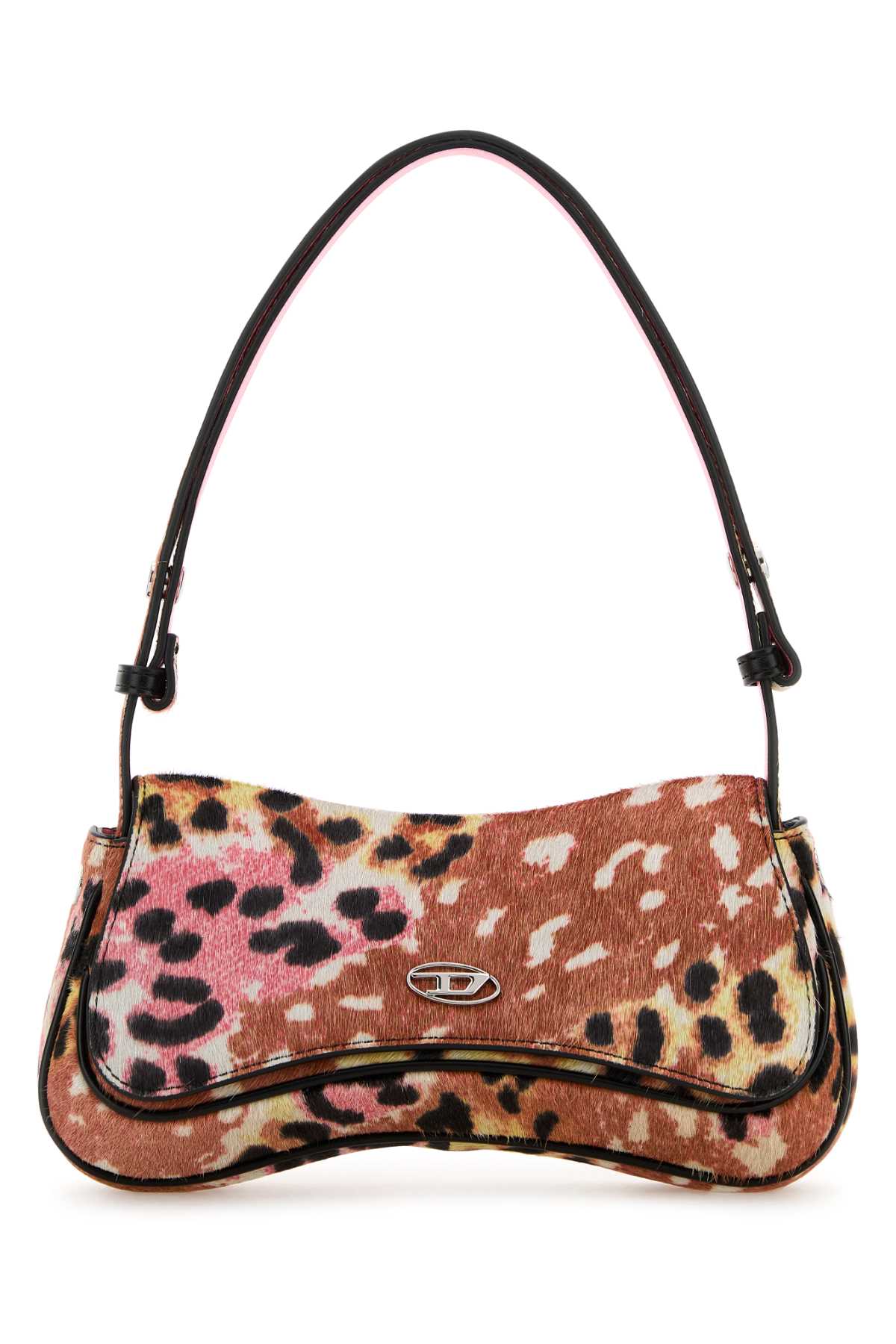 Printed Calf Hair Play Shoulder Bag