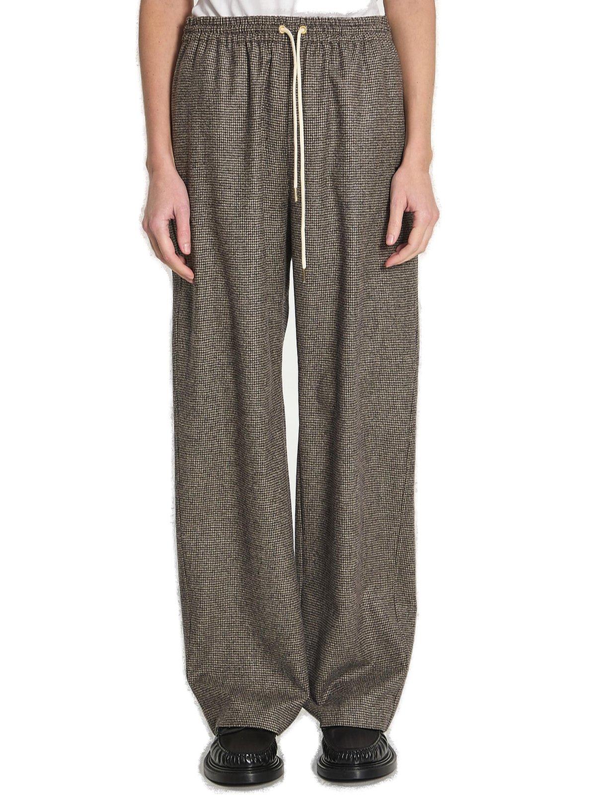 Drawstring Straight Leg Trousers