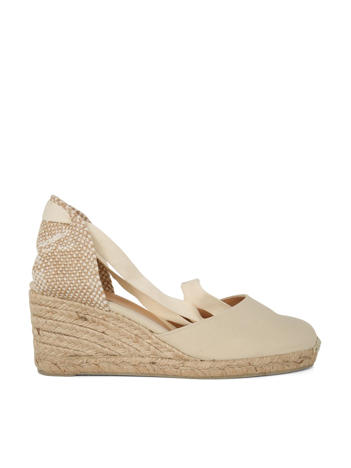 Castañer Carina Espadrilles Wedge Sandal With Ankle Laces