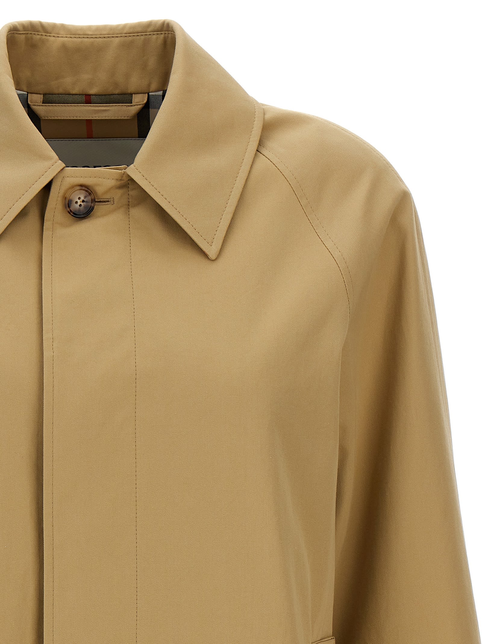 BURBERRY GABARDINE SHORT TRENCH COAT 