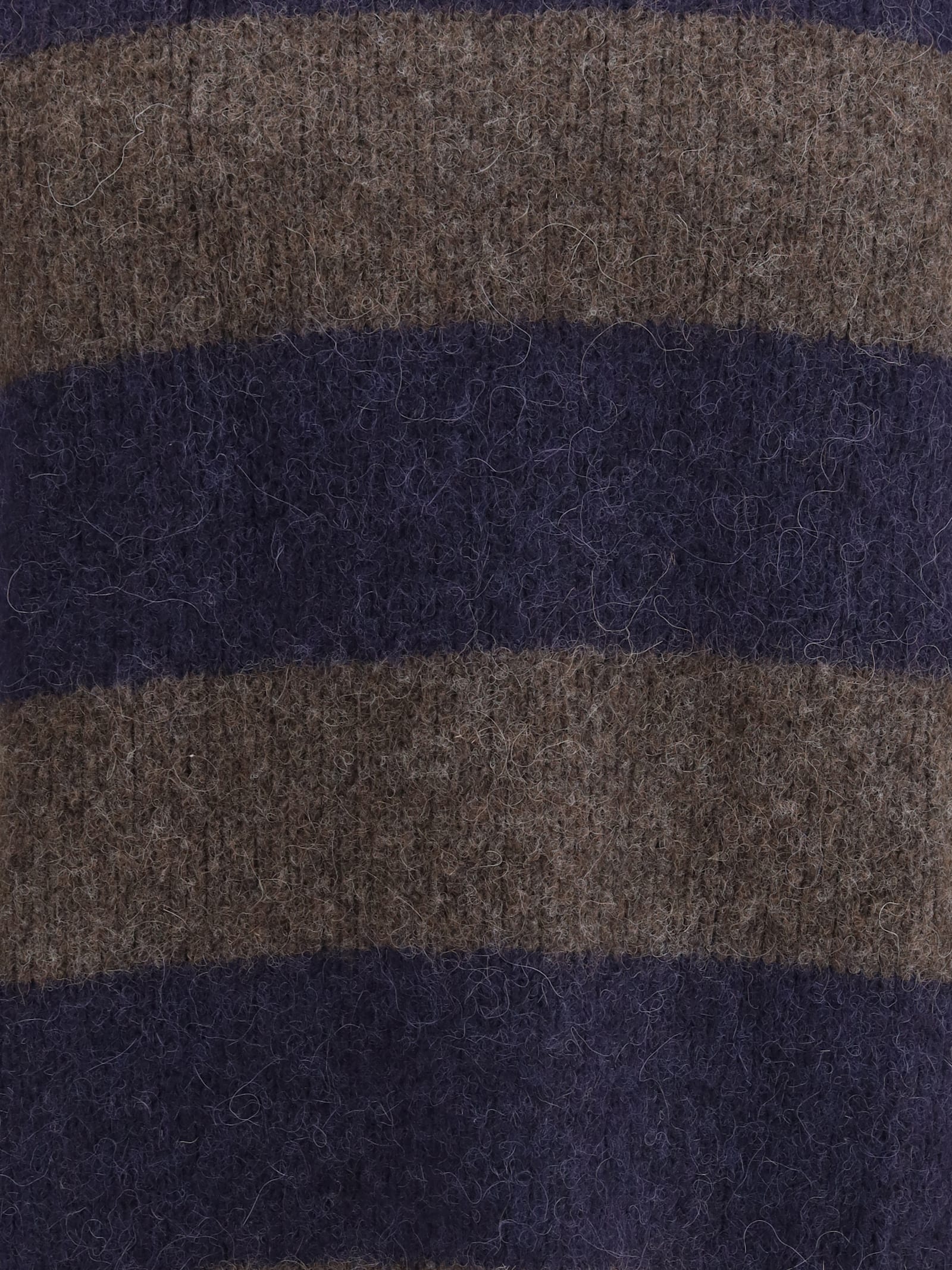 Emporio Armani Striped Sweater In Multi
