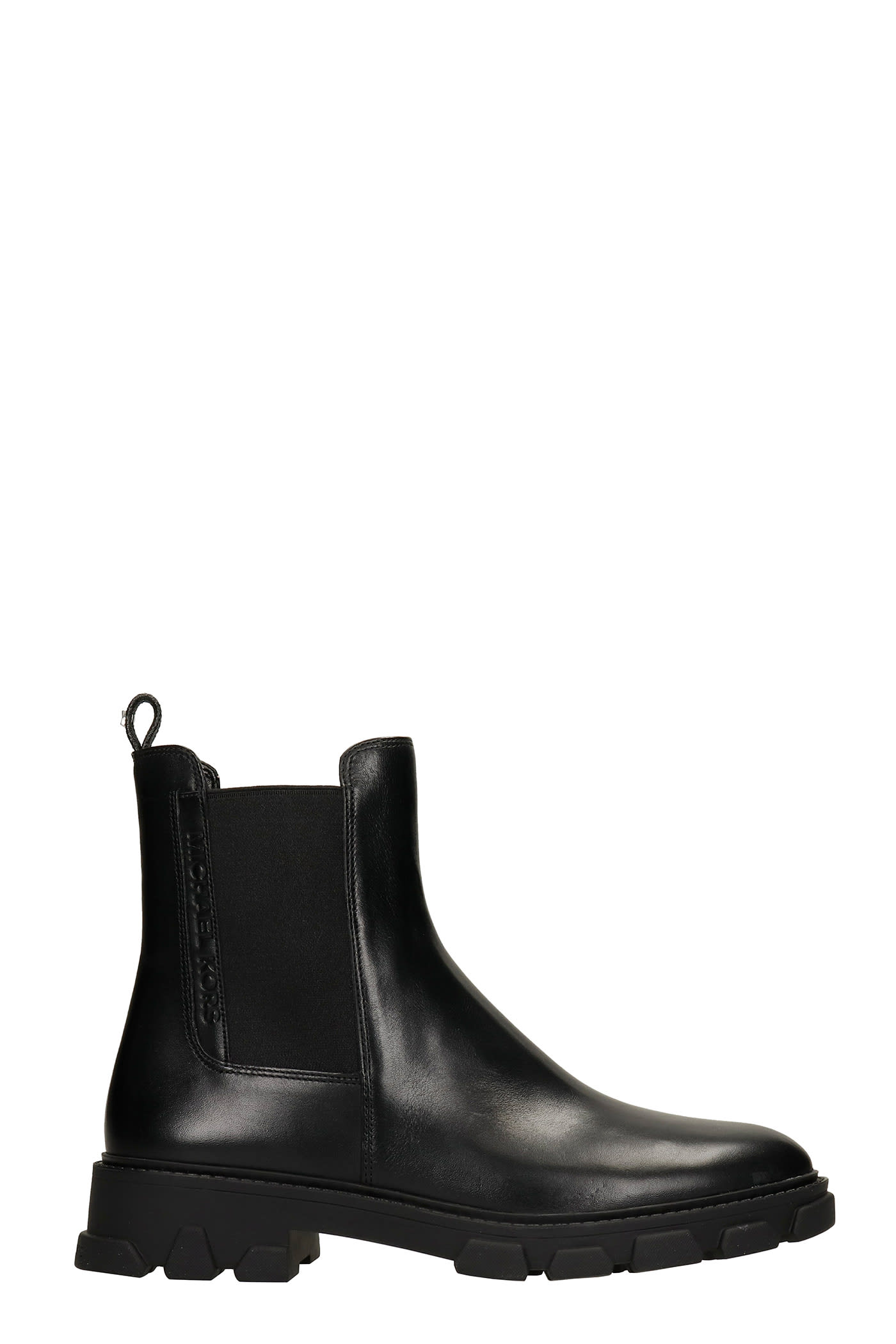 Michael Kors Ridley Combat Boots In Black Leather