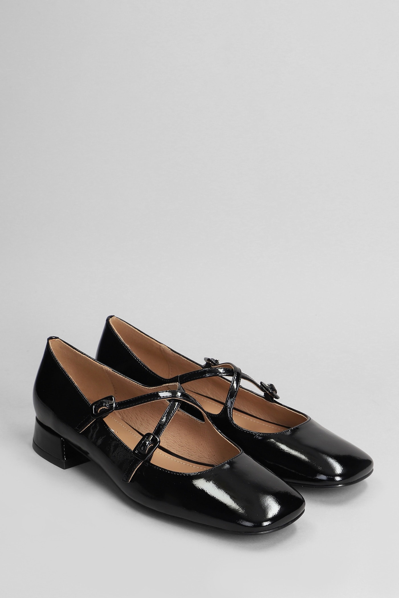 Shop Bibi Lou Cardiff Pump 35 Pumps In Black Patent Leather