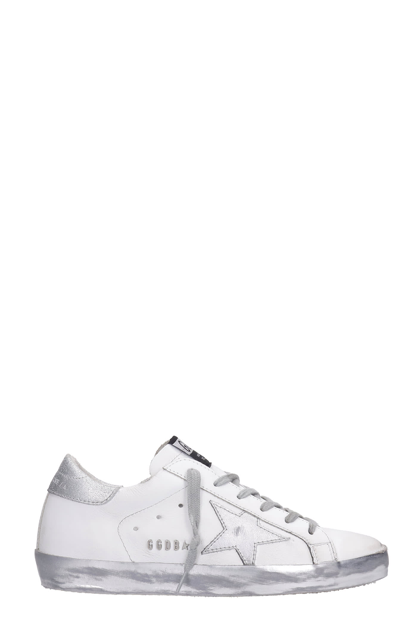 GOLDEN GOOSE SUPERSTAR SNEAKERS IN WHITE LEATHER,GWF00101F00031480185