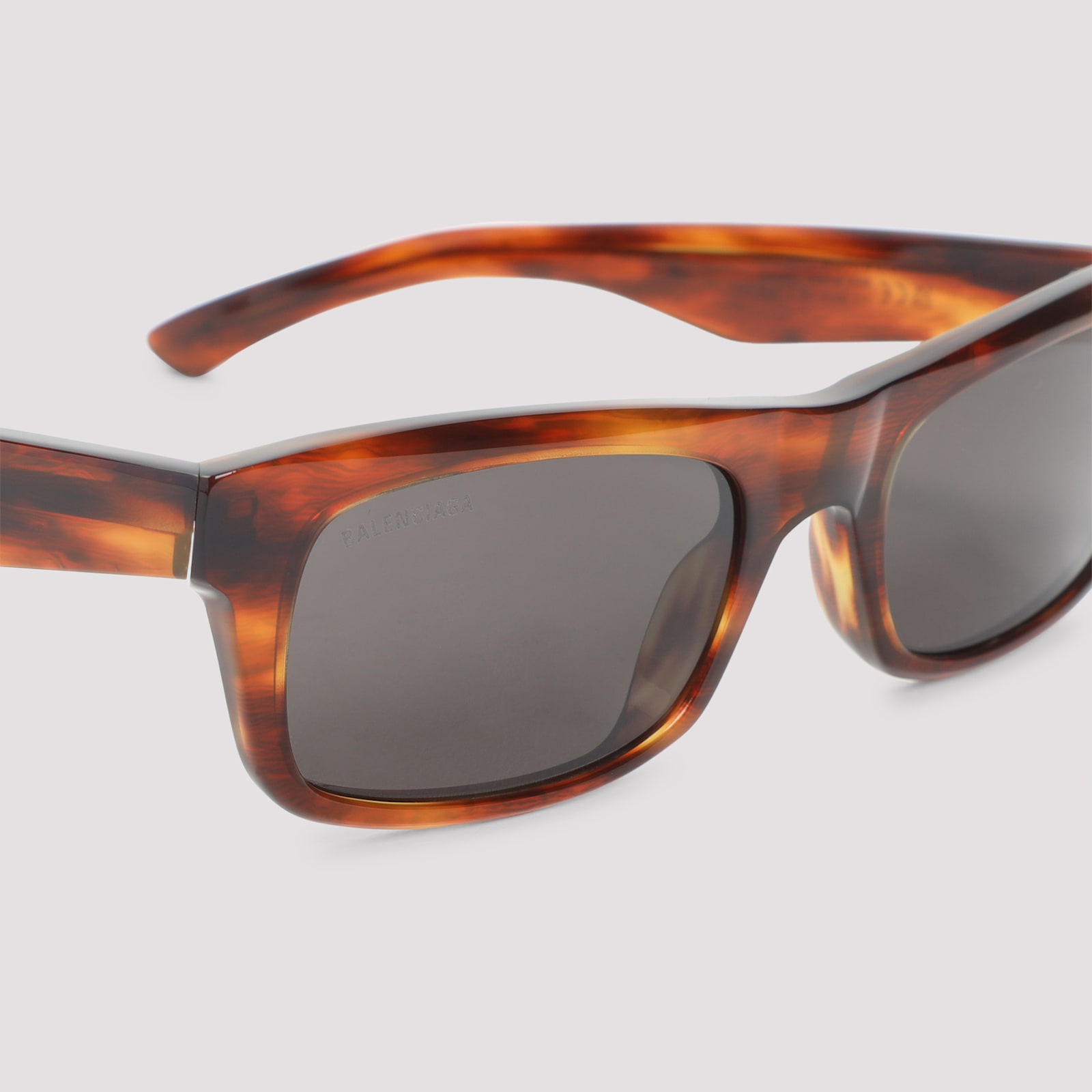 Balenciaga Soho Rectangle Sunglasses In Brown