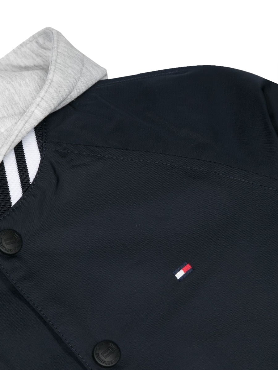 Tommy Hilfiger Monogram Bomber Jacket In Blue