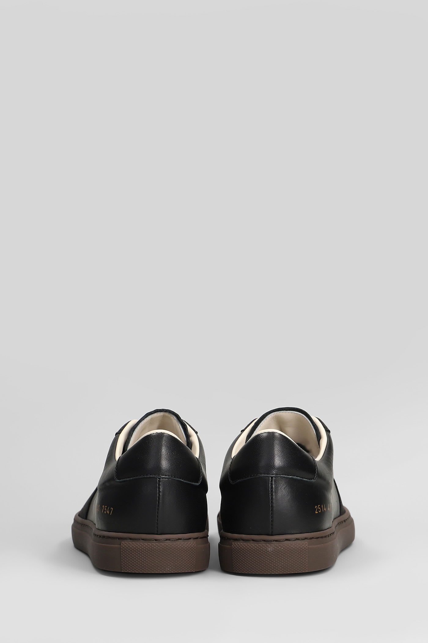 Common Projects Bball Slim Sneakers In Black Suede And Leather In Black