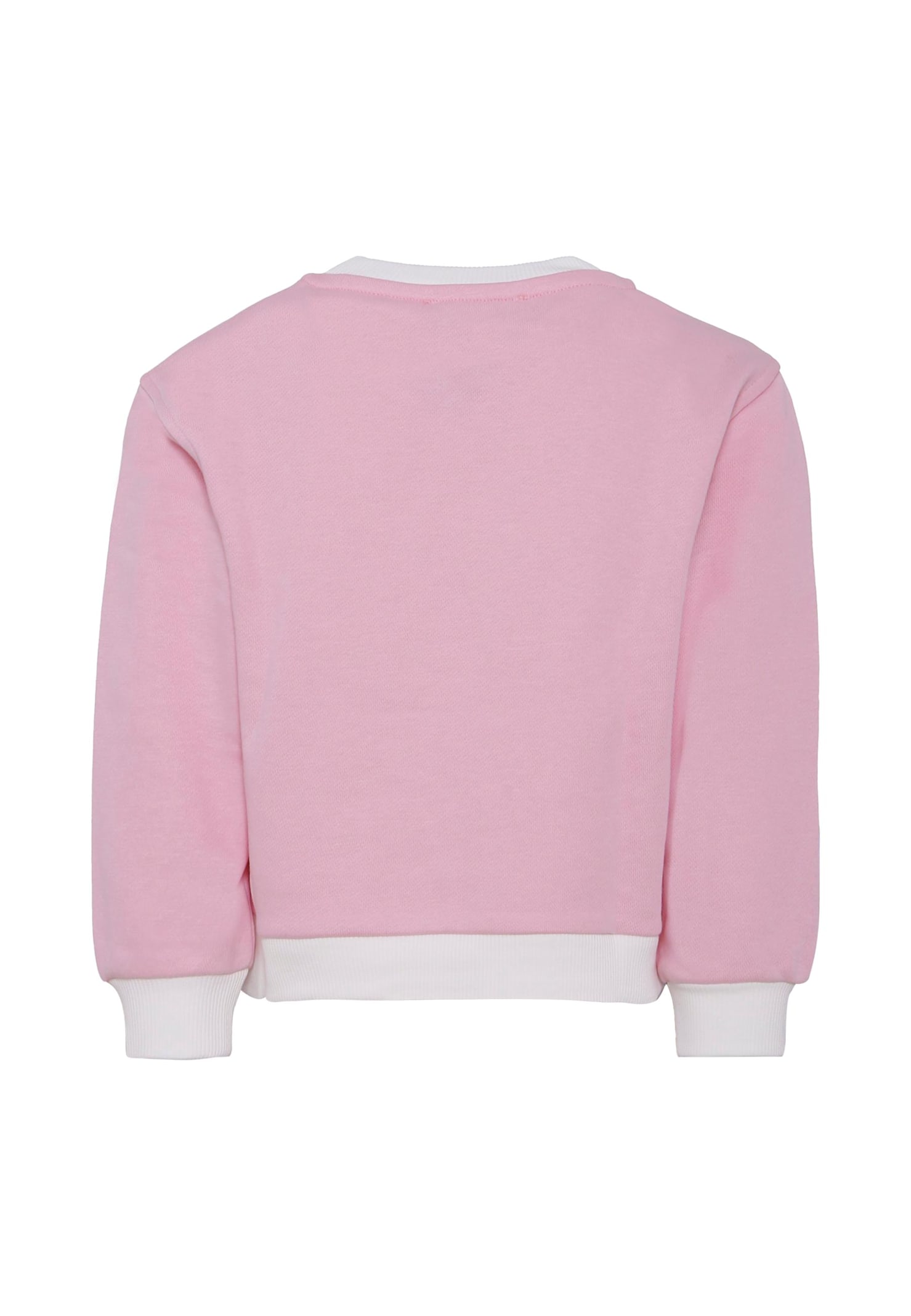 Monnalisa Pink Sweatshirt With Stitch & Angel Print In Pink