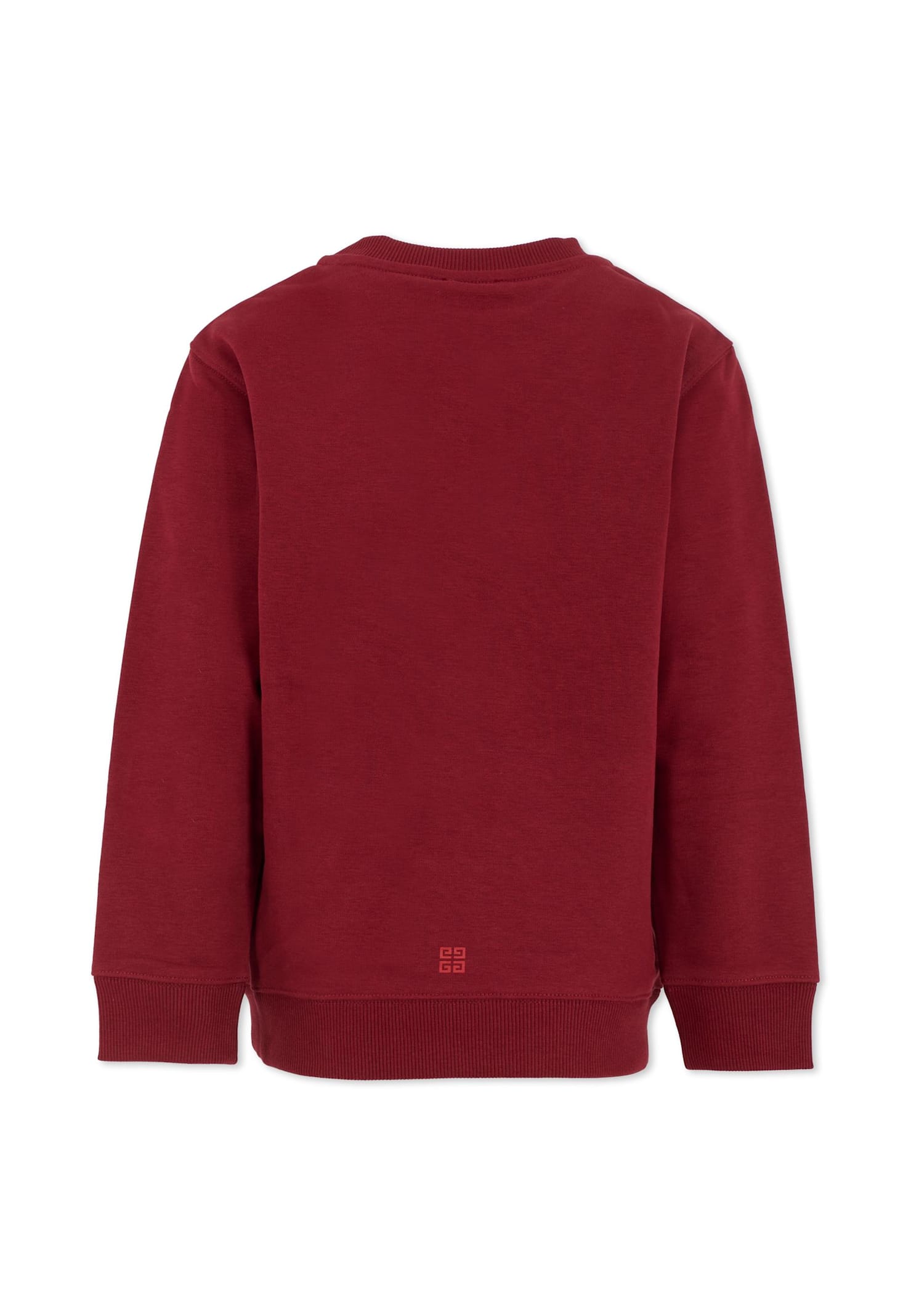 Givenchy Burgundy Sweatshirt For Kids With Logo In Red