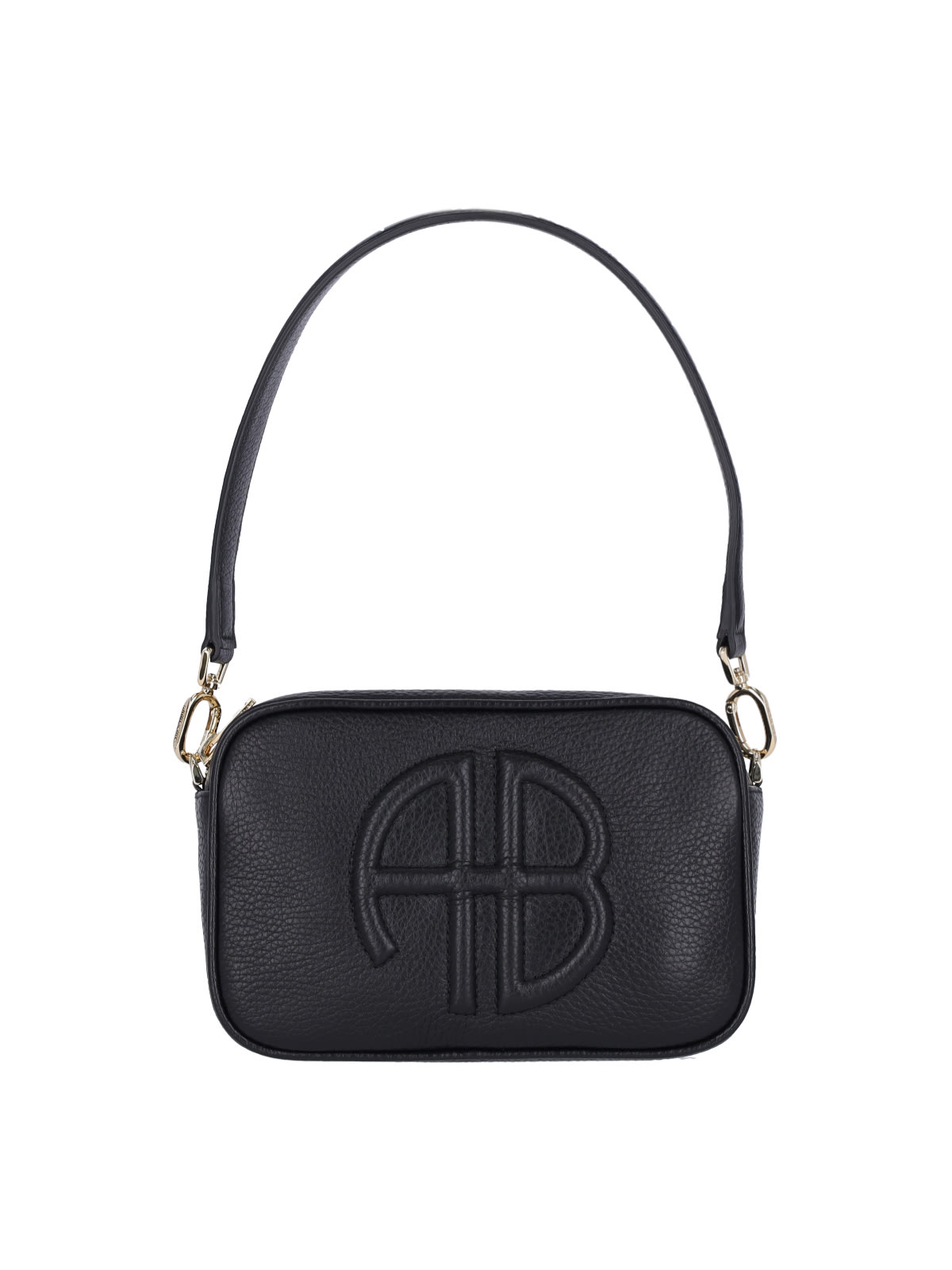 Shop Anine Bing Lili Shoulder Bag In Black