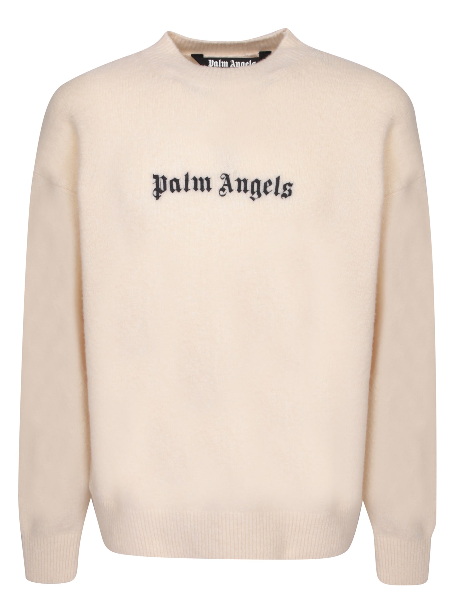 Shop Palm Angels Logo White Pullover