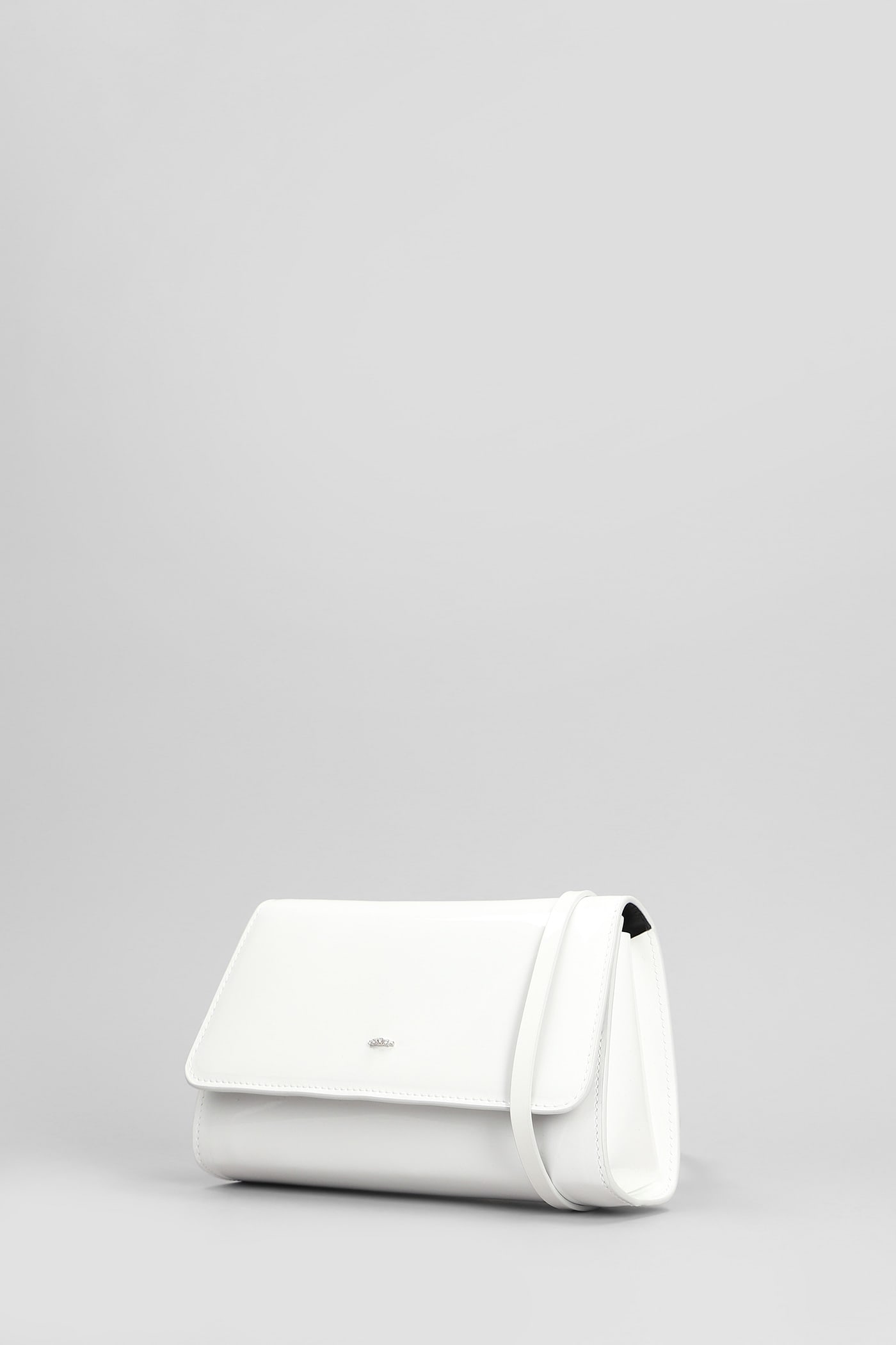 Giuseppe Zanotti Cleopatra Clutch In White Patent Leather In White