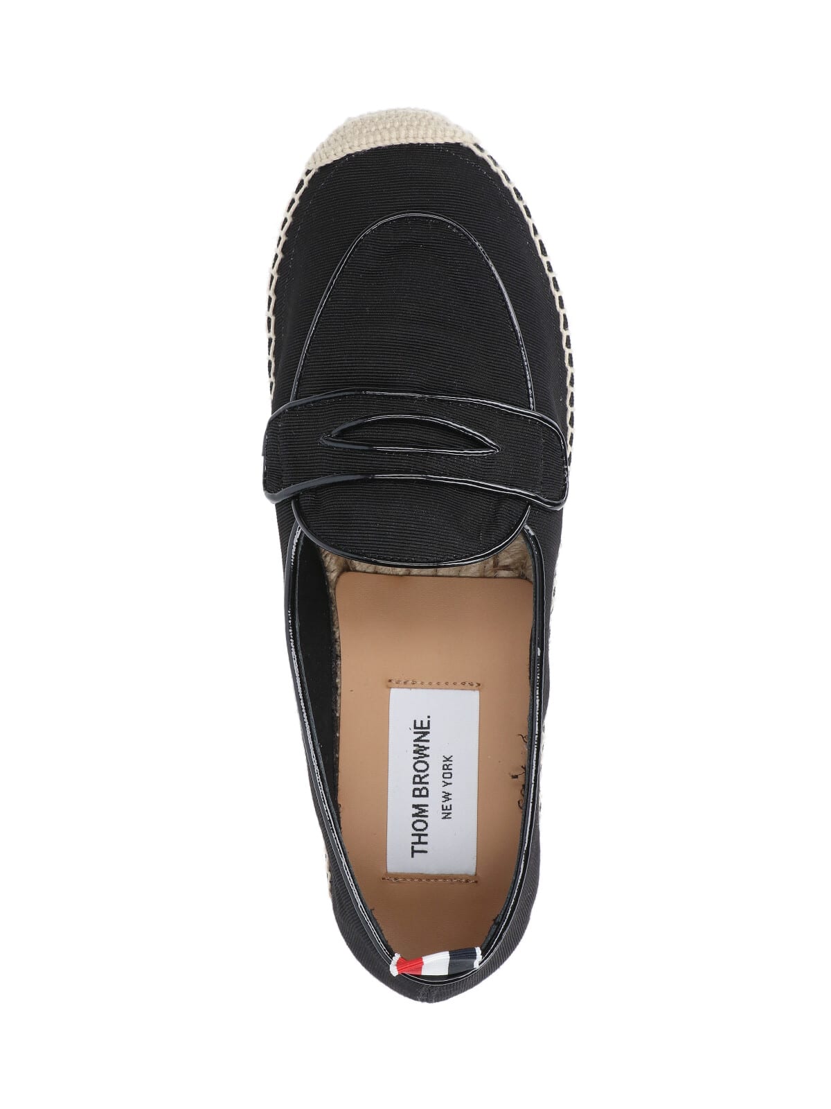 Shop Thom Browne Penny Loafer Espadrilles In Black