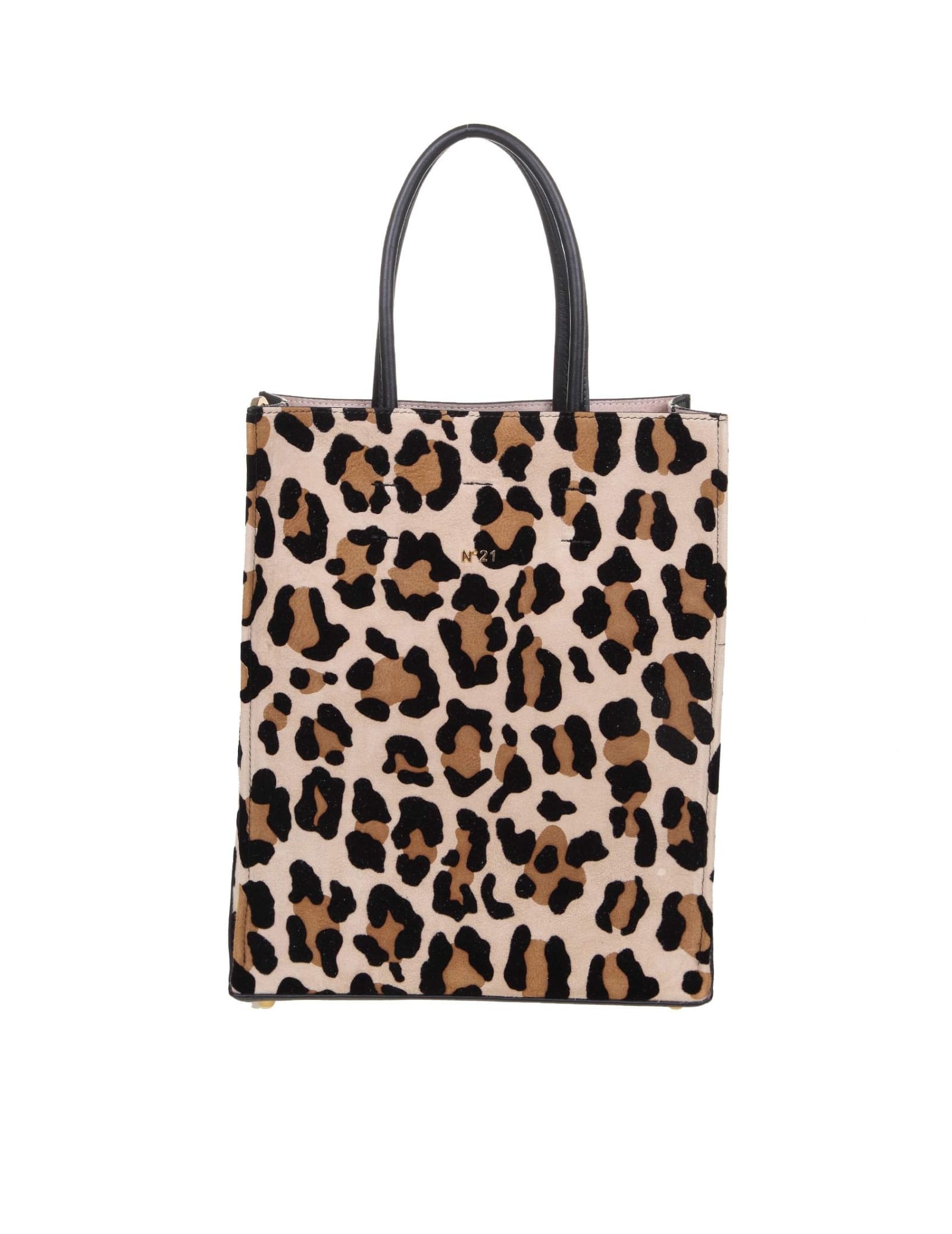N.21 Small Shopping Bag With Animalier Print