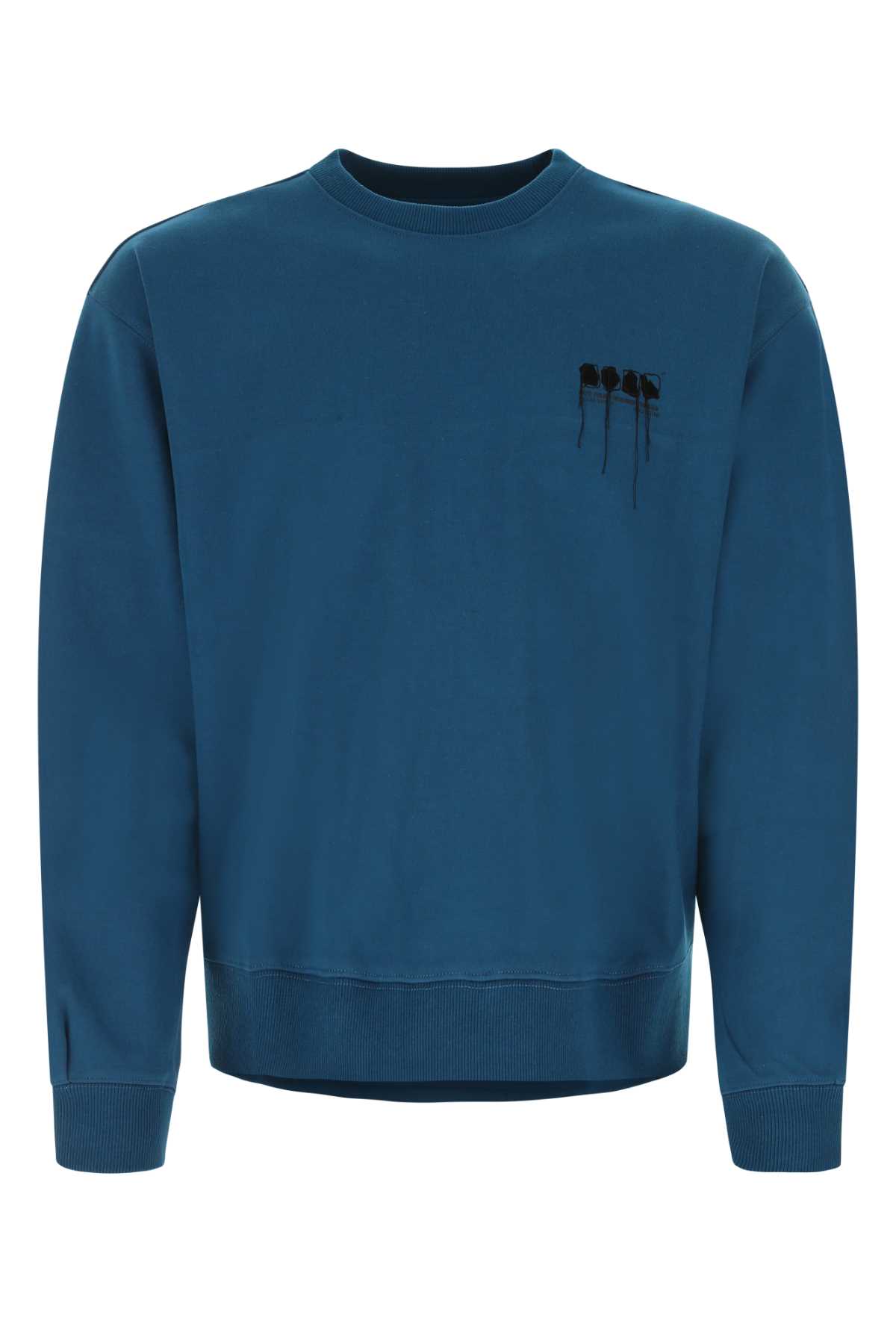 Shop Ader Error Blue Cotton Blend Sweatshirt In Turqse