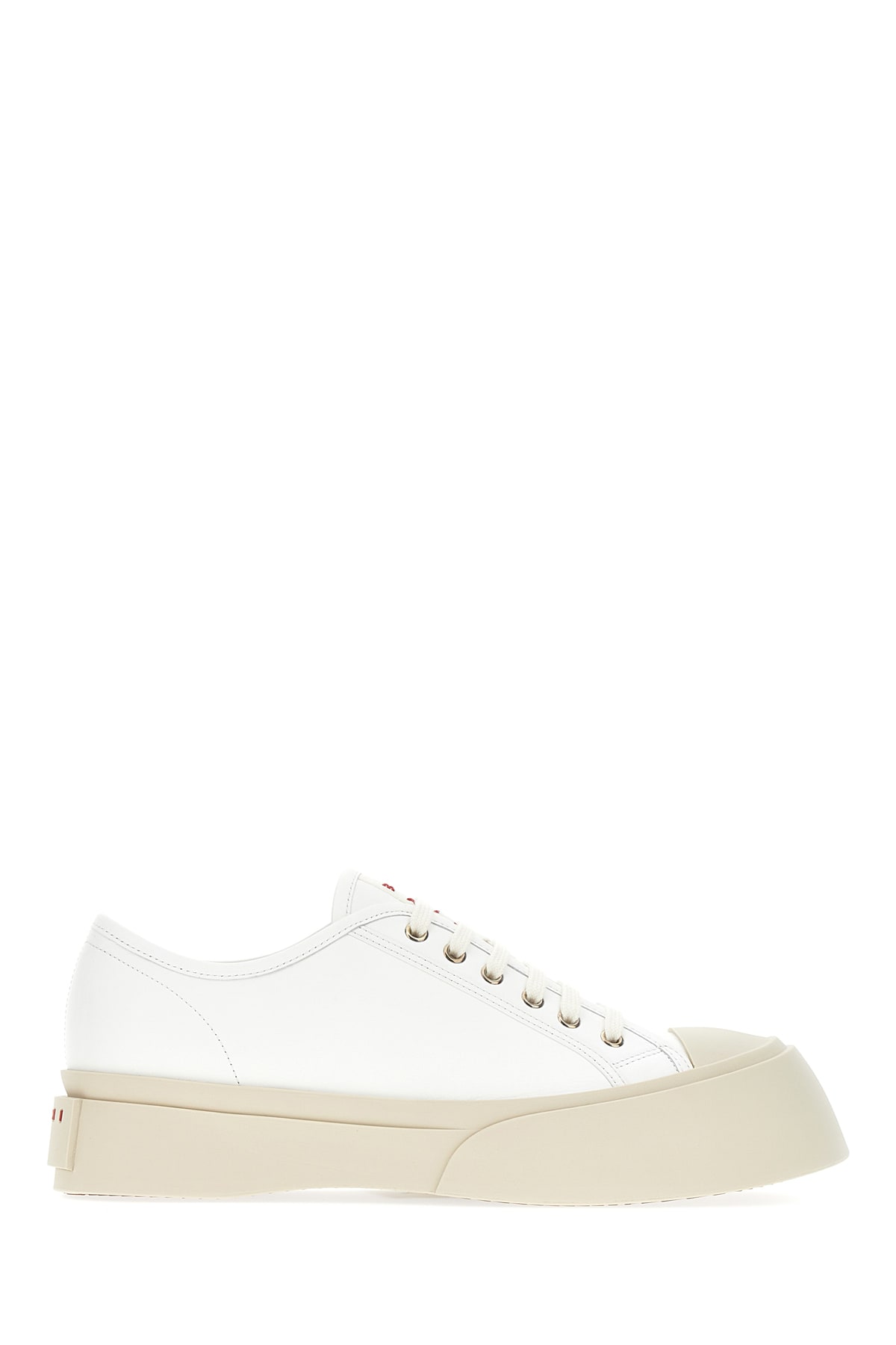 Marni White Nappa Leather Pablo Sneakers In 00w01