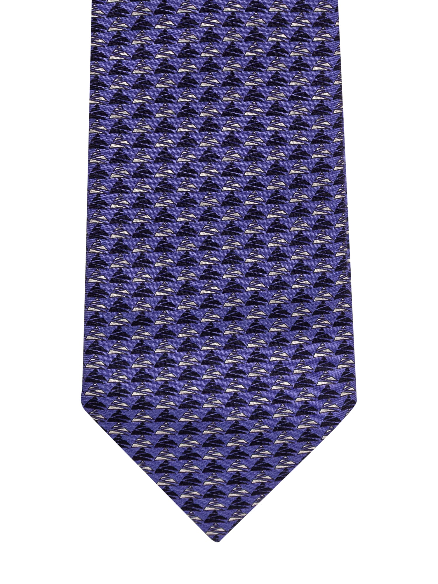 Shop Zegna Tie In Darkblue