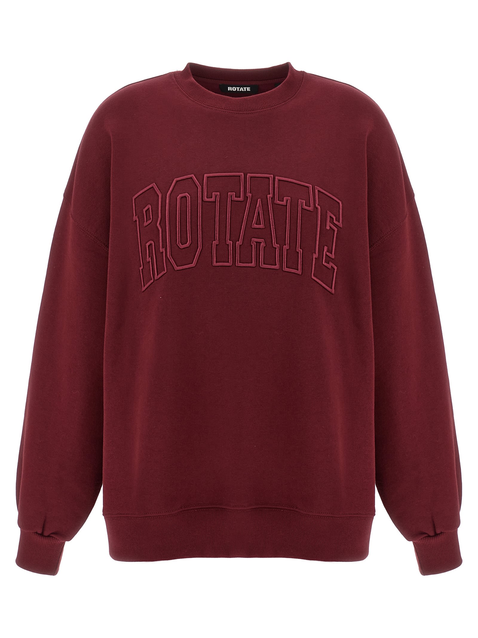 Rotate Birger Christensen Heavy Bordeaux Sweatshirt In Burgundy