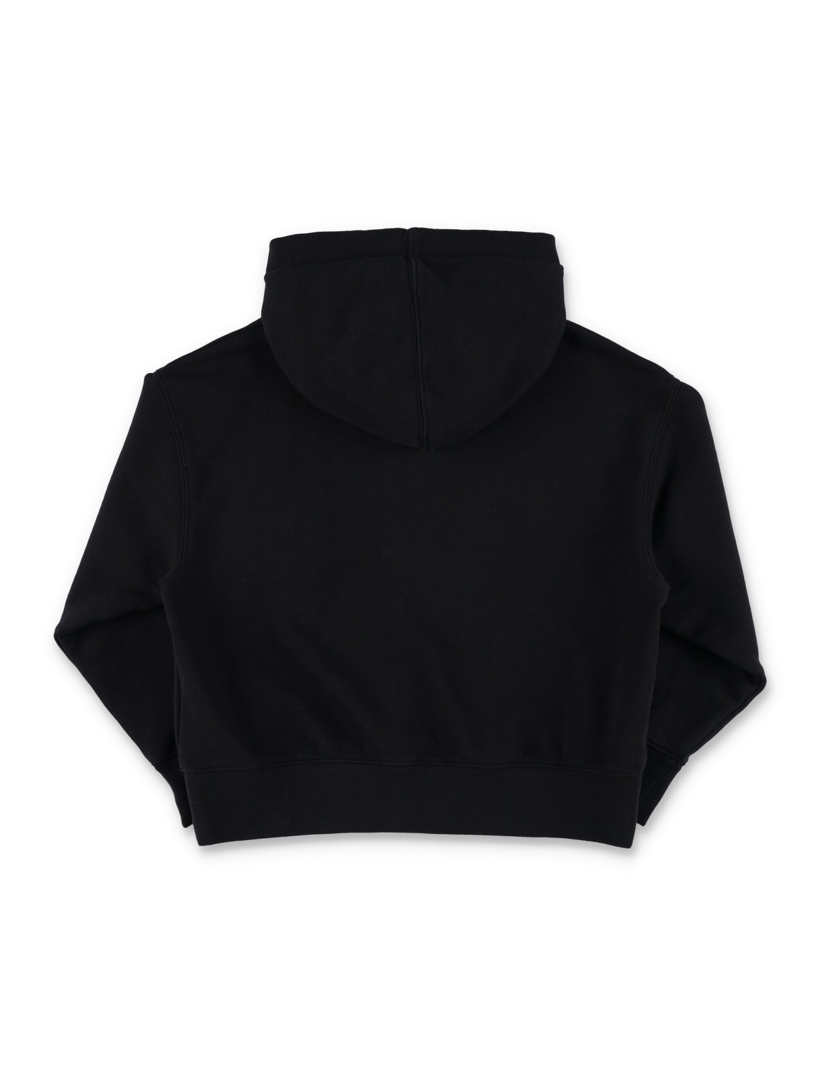 Shop Palm Angels Hoodie Orsetto In Black