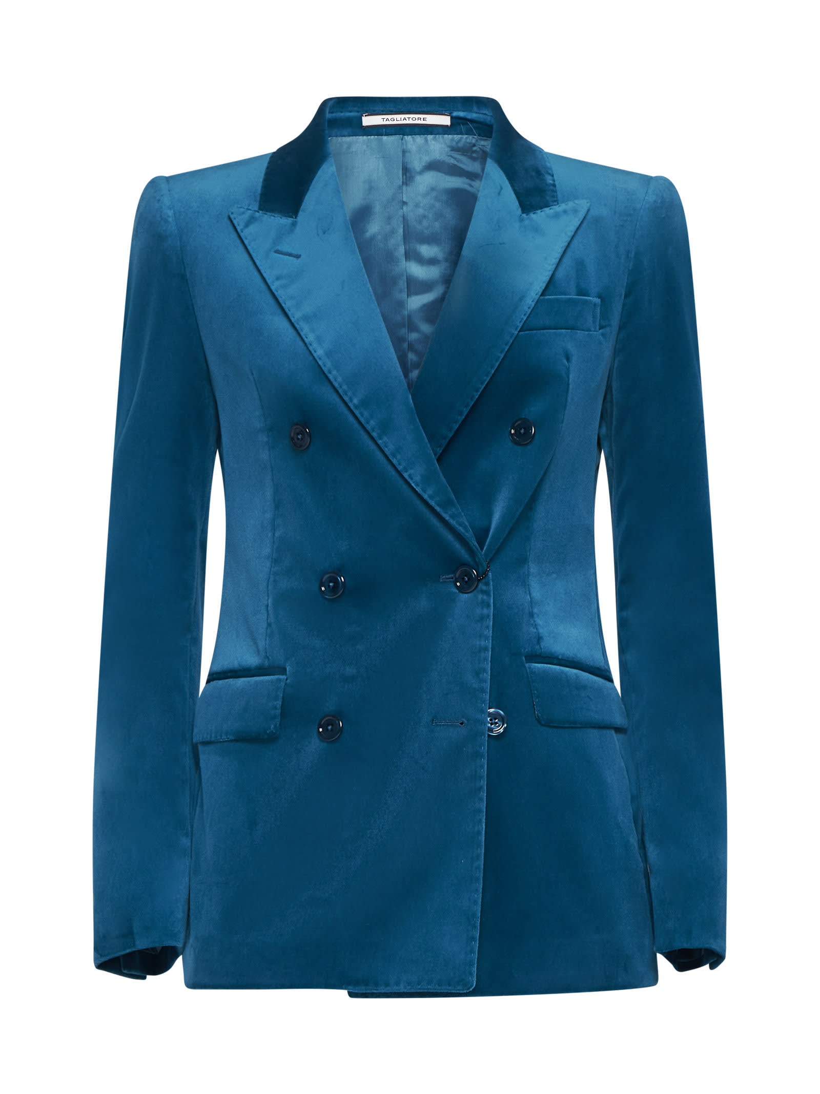 Shop Tagliatore Blazer In Blue