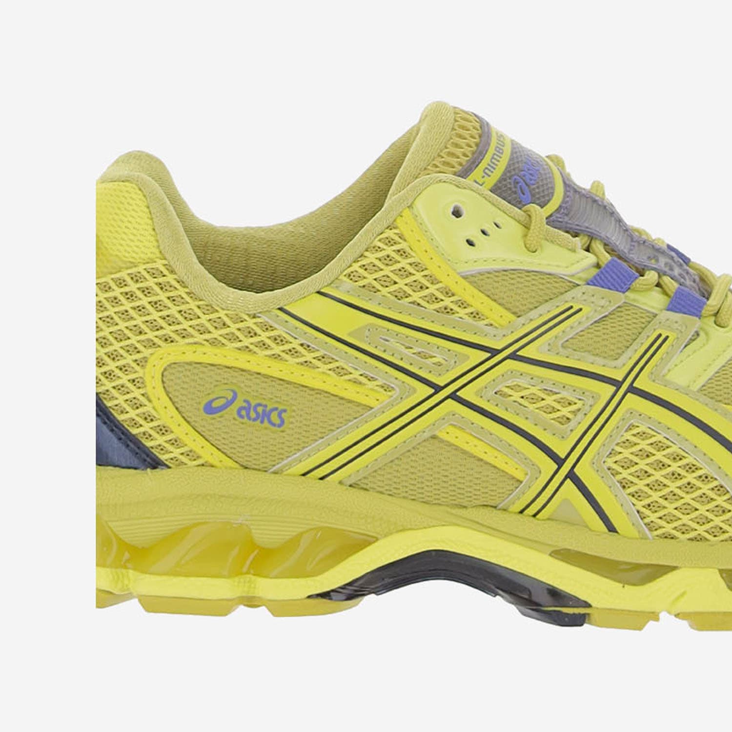 Asics Mesh Rubber Sole Sneakers With Branded Heel