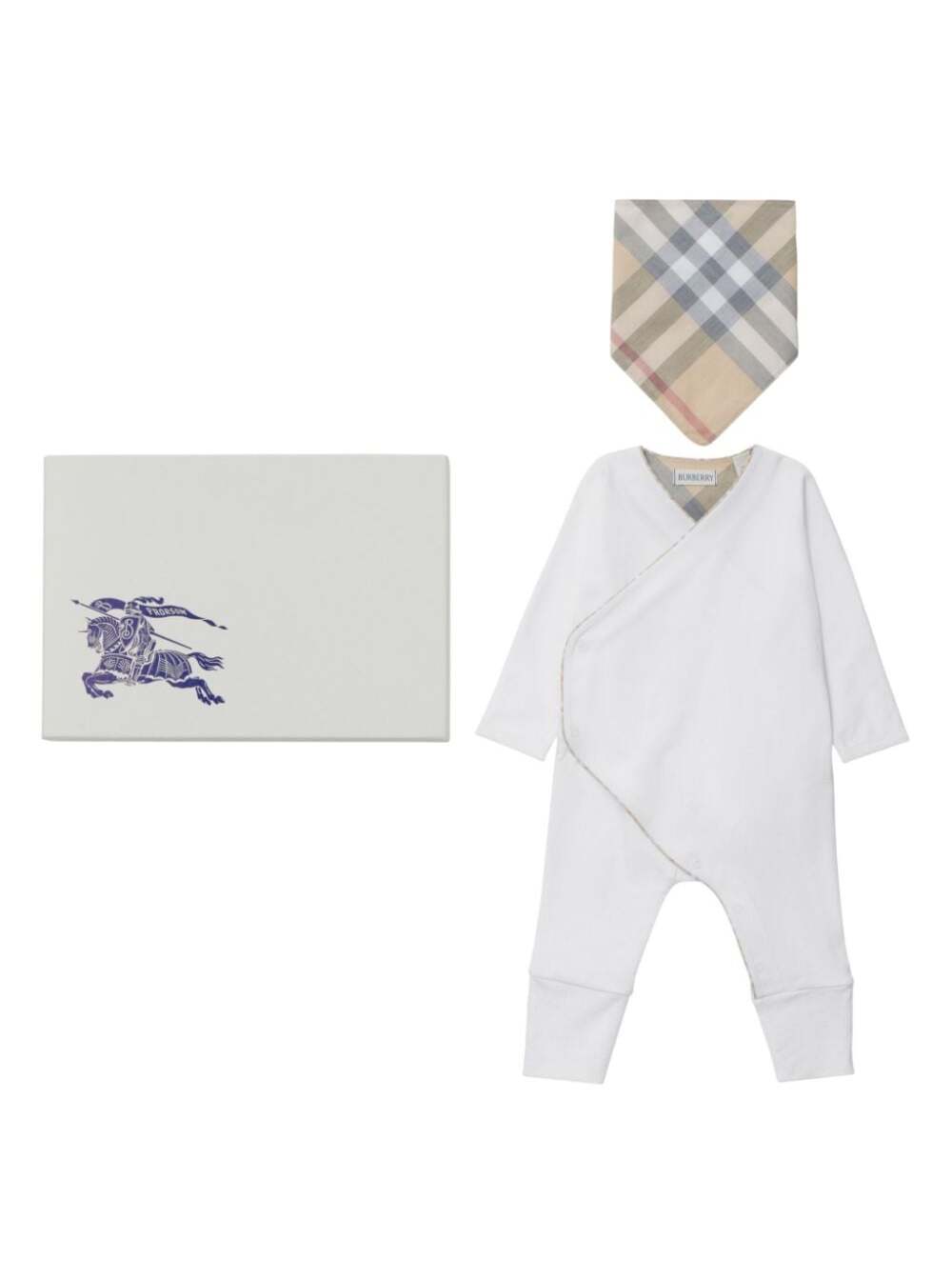 Shop Burberry N7 Rizzo Set In White