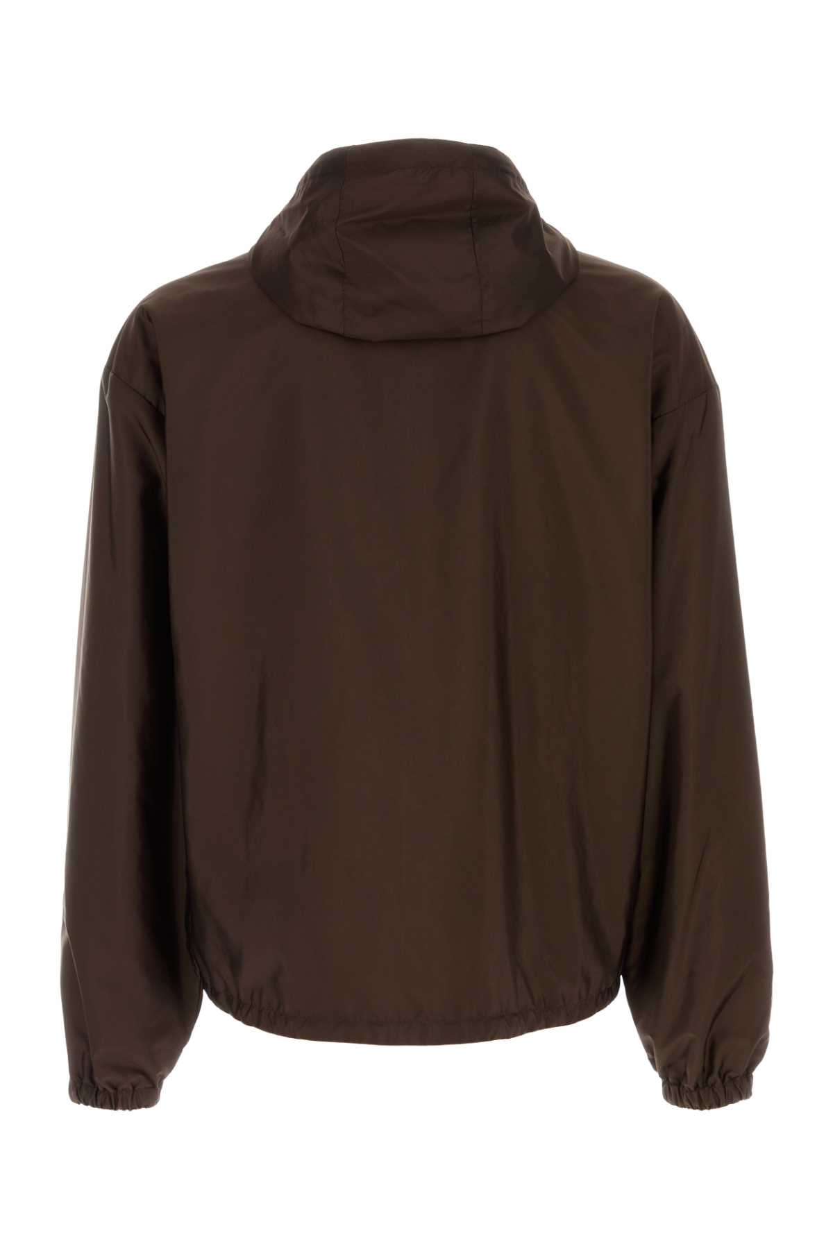 Prada Brown Re-nylon Reversibile Jacket In Brown
