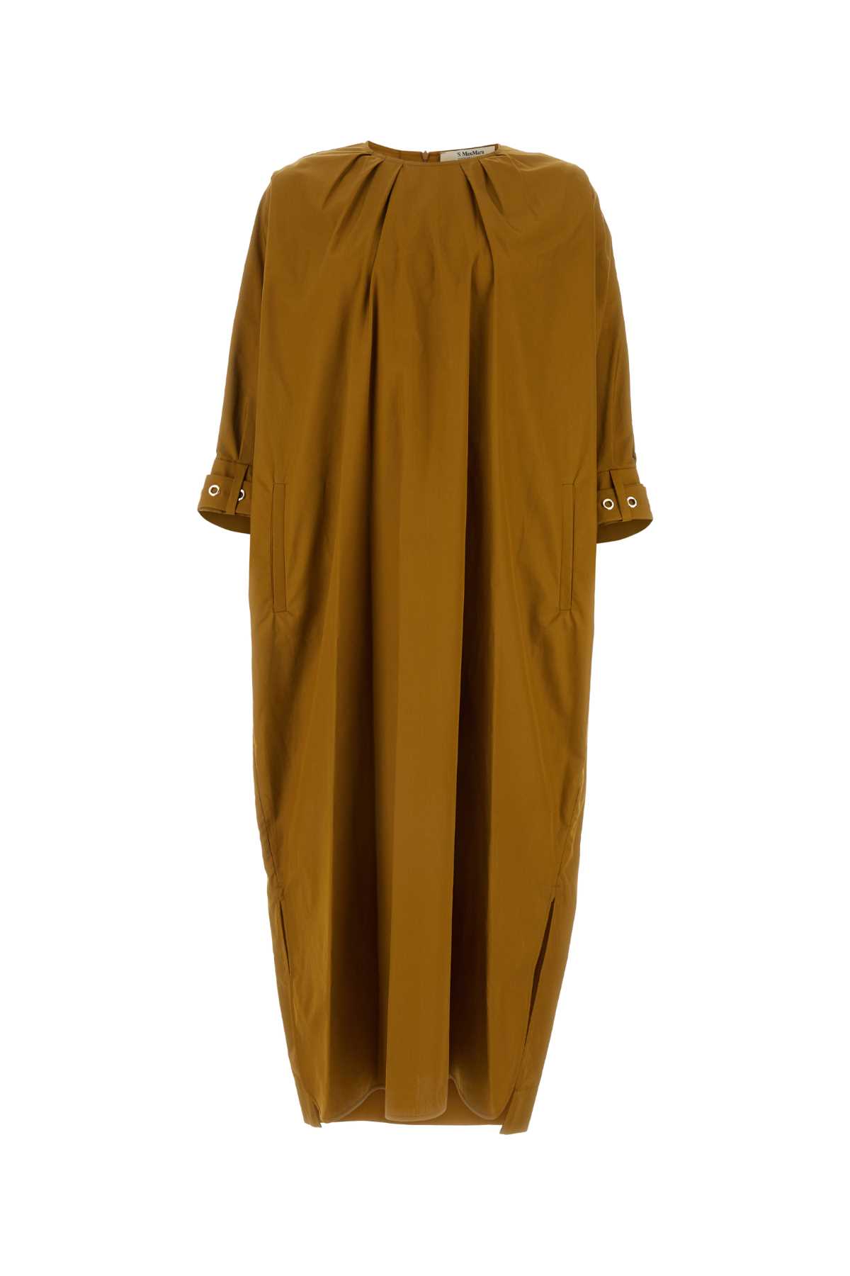 Shop 's Max Mara Ochre Poplin Melodie Dress In Giallo