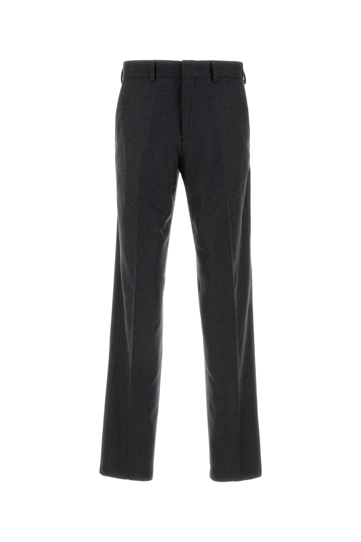 FENDI DARK GREY STRETCH CASHMERE PANT 