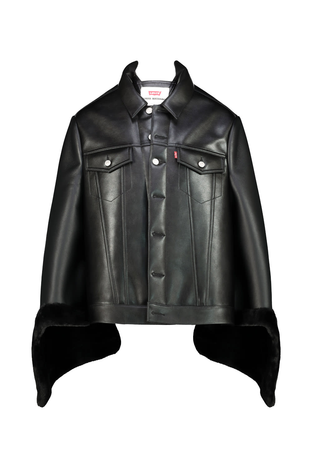 Junya Watanabe Deconstructed Cape Clothing In Black