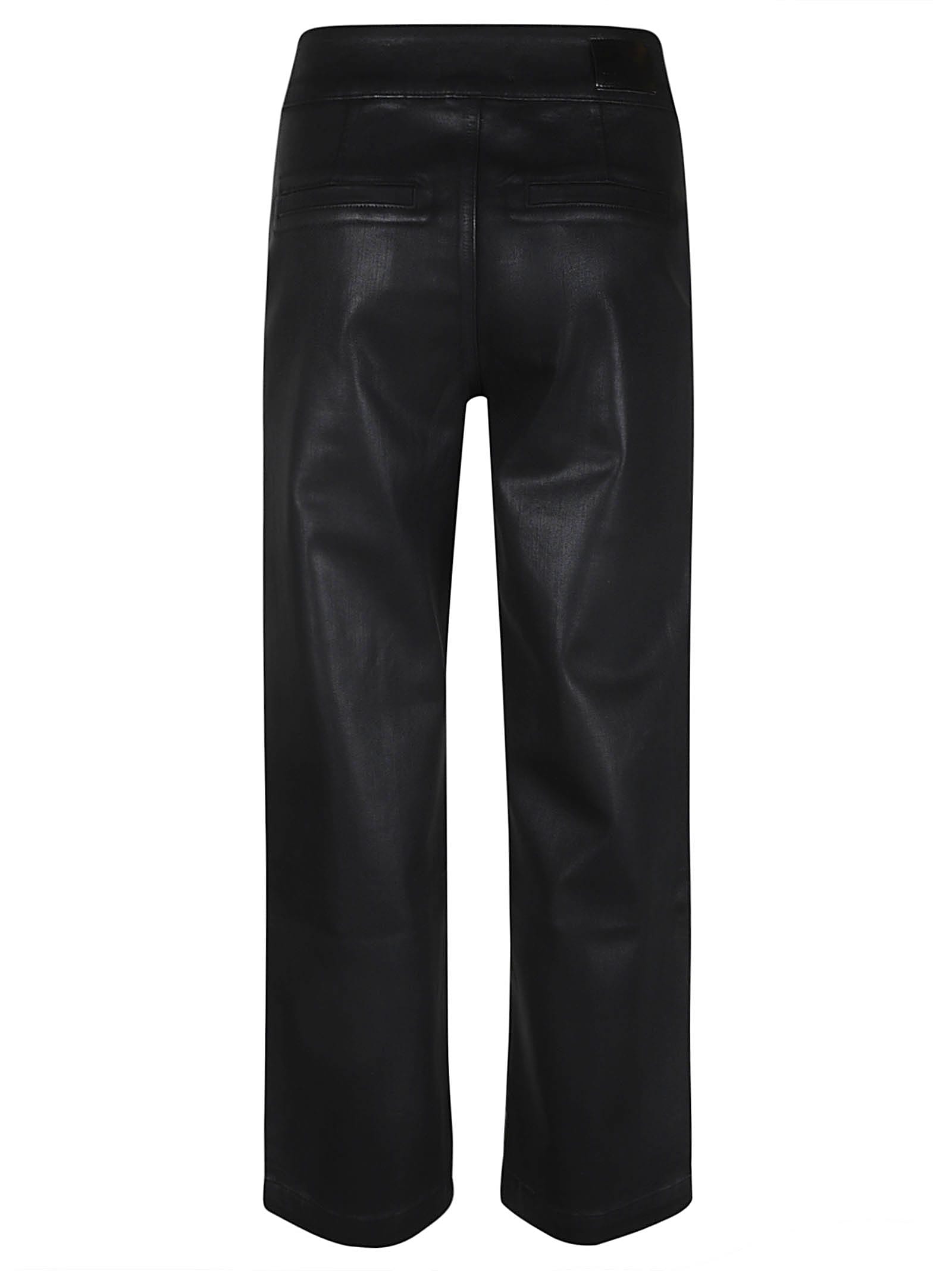 Shop Paige Straight Trousers In Black
