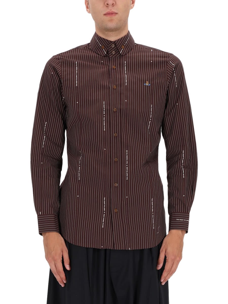 Vivienne Westwood Shirt Krall In Burgundy