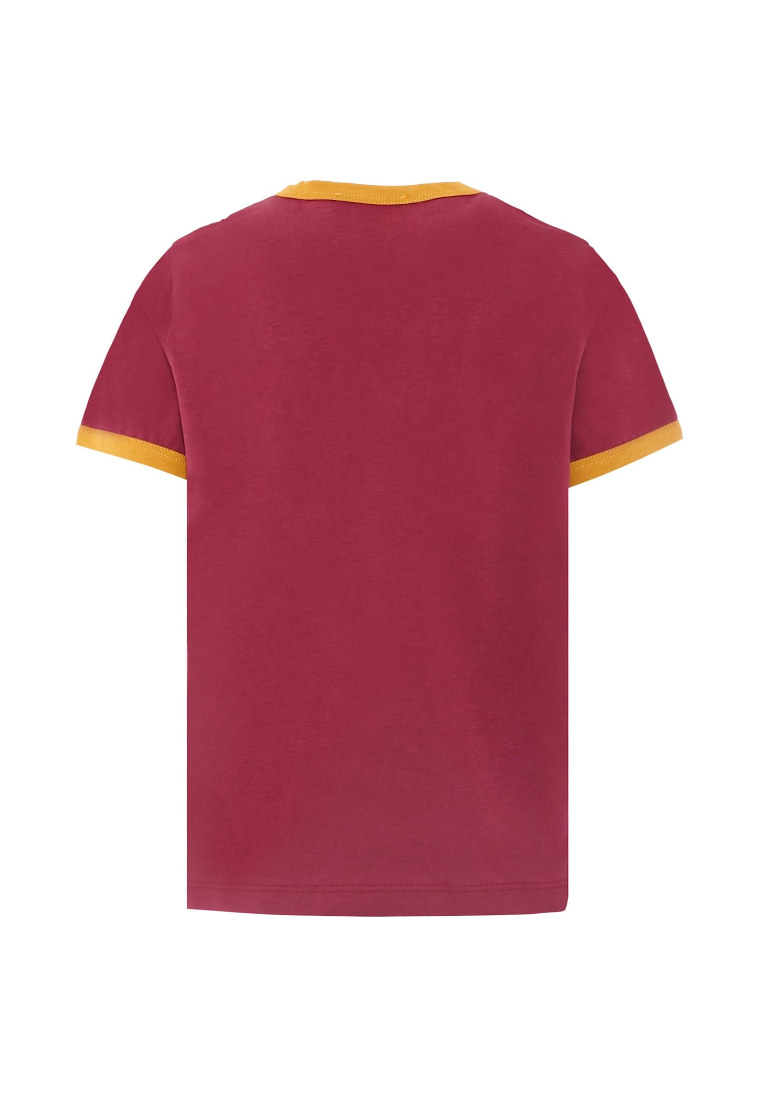 Versace Burgundy T-shirt With Ivory Logo For Kids In Burgundy