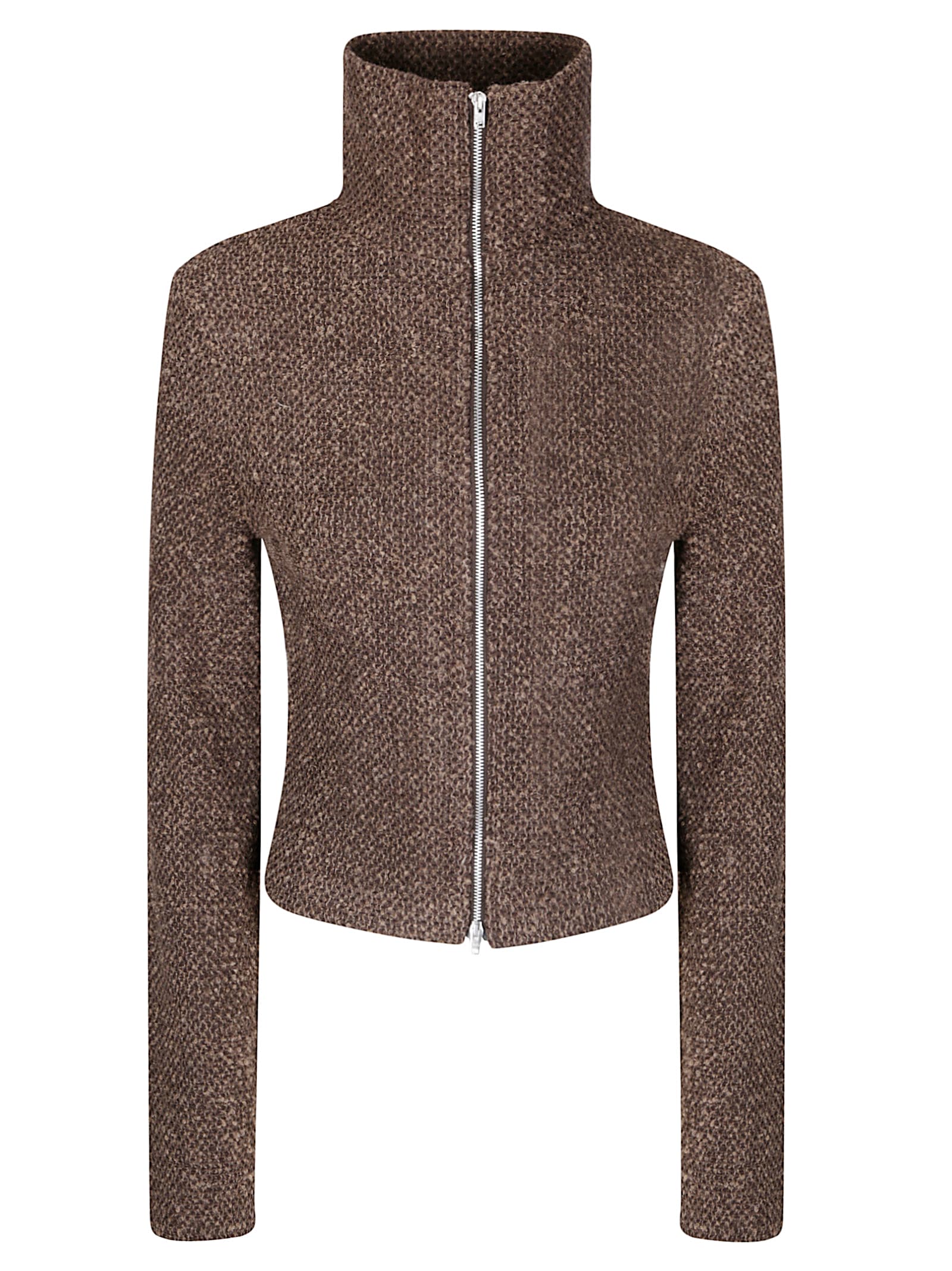 Our Legacy Slim Zip Longlseeve In Brown