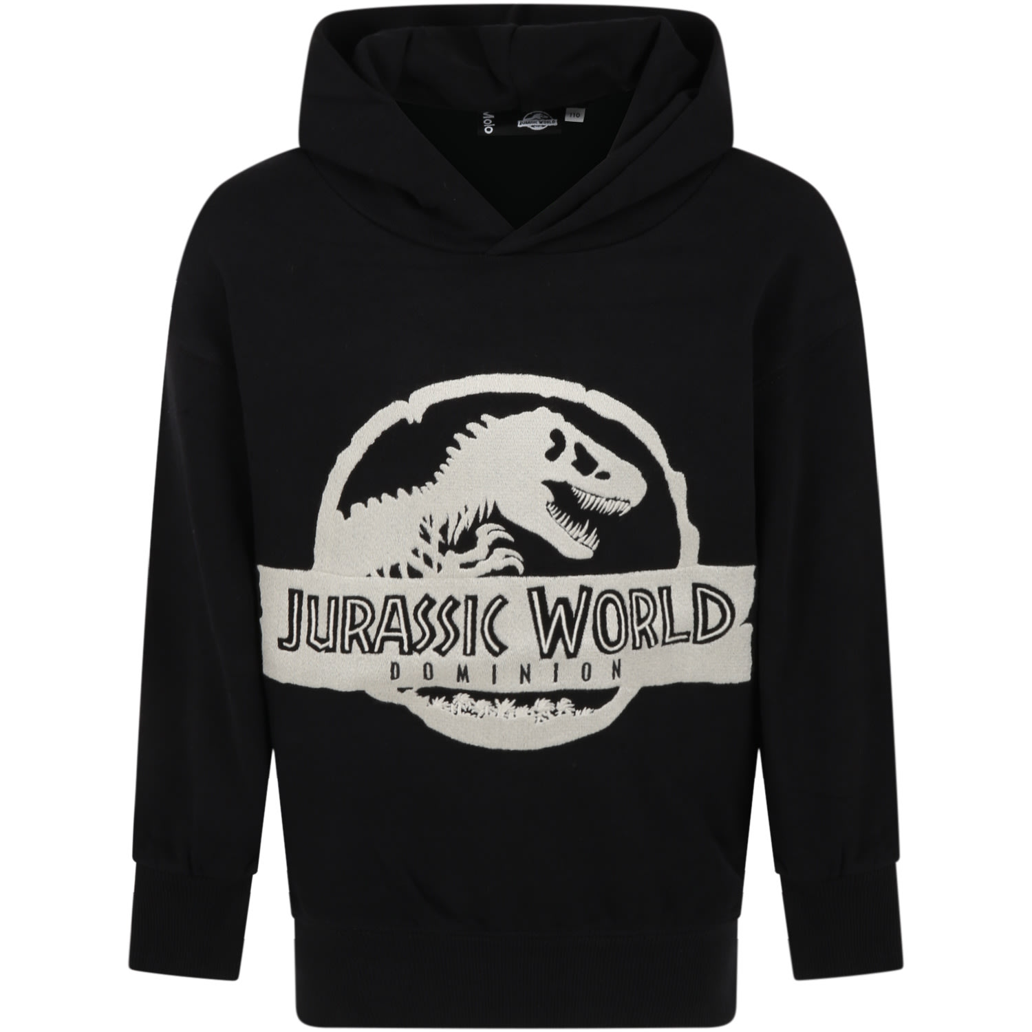 Molo Black Sweatshirt For Kids With Jurassic World Logo