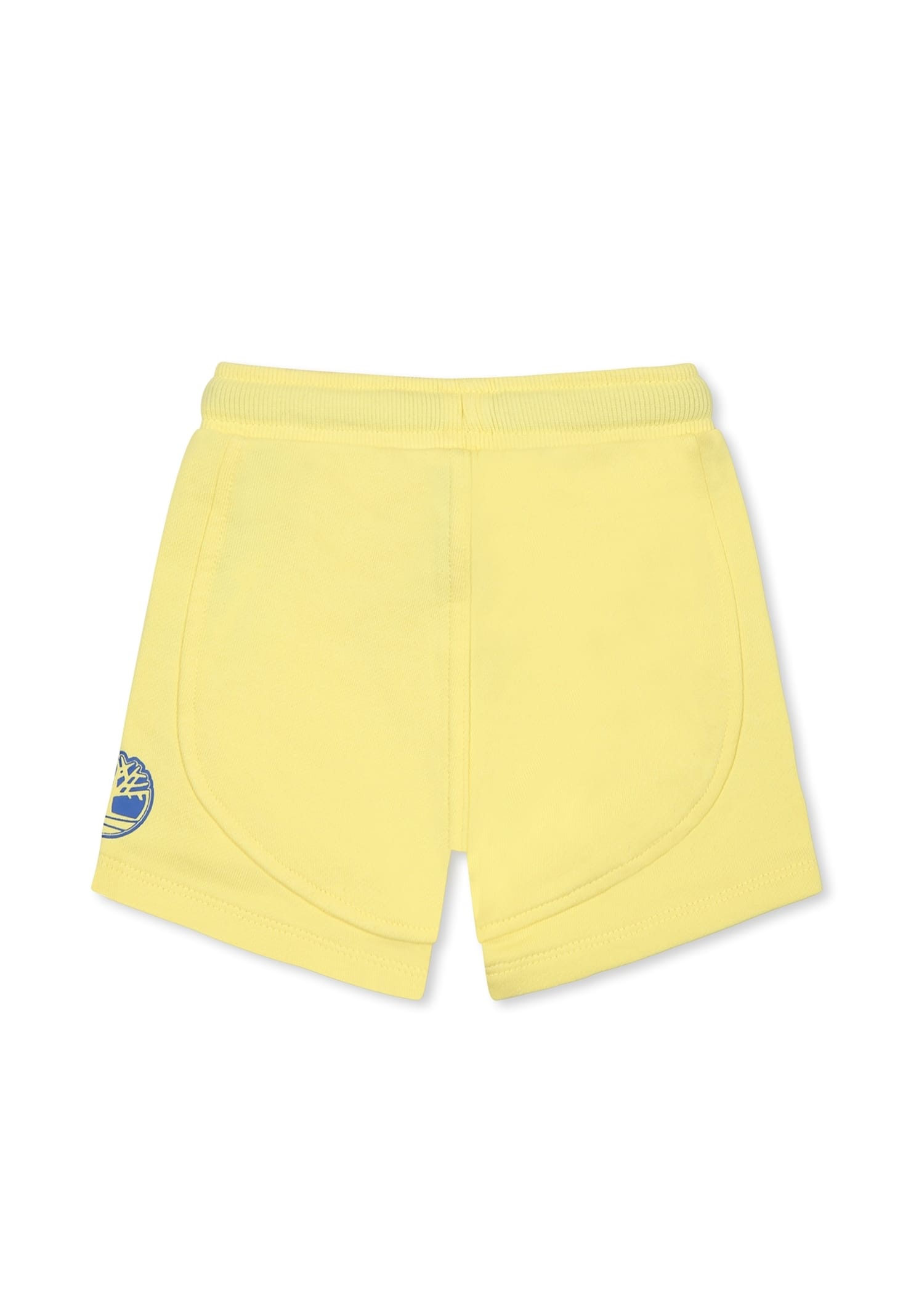 Timberland Yellow Shorts For Baby Boy With Tree In Yellow