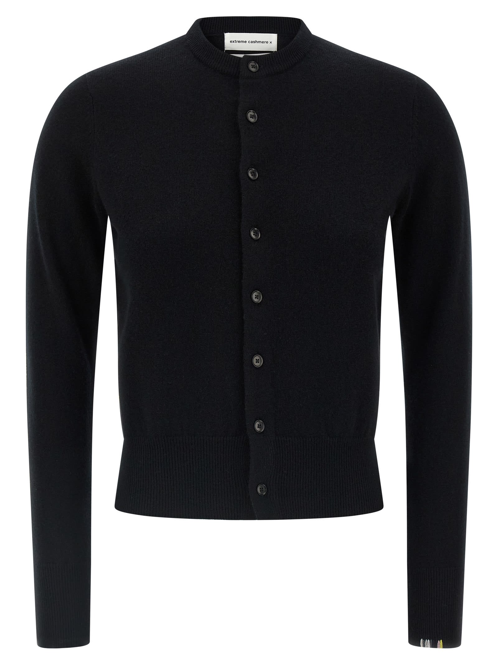 Extreme Cashmere N.3 Little 2 Cardigan In Black