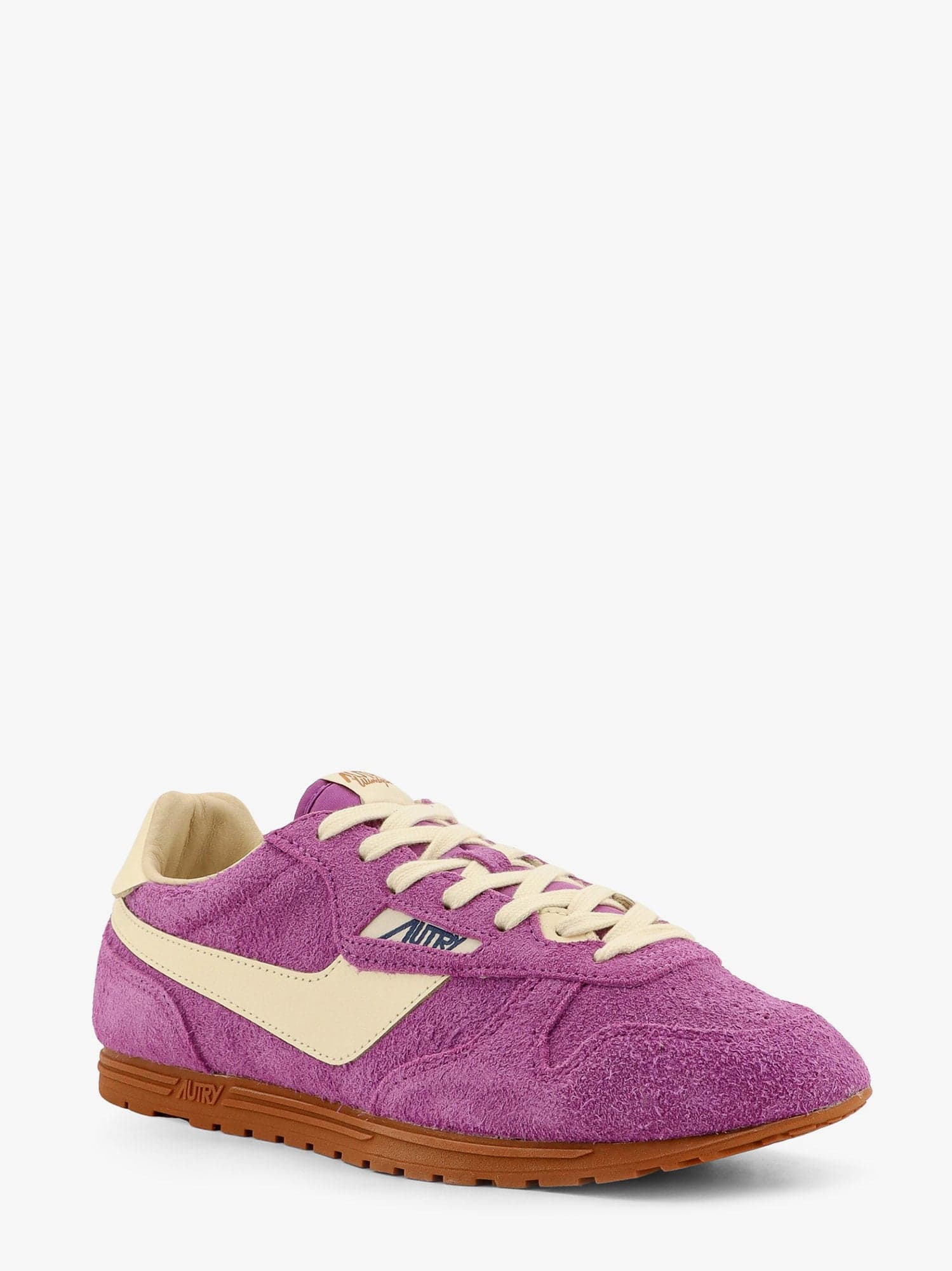 Autry Windspin Low-top Suede And Leather Sneakers In Purple