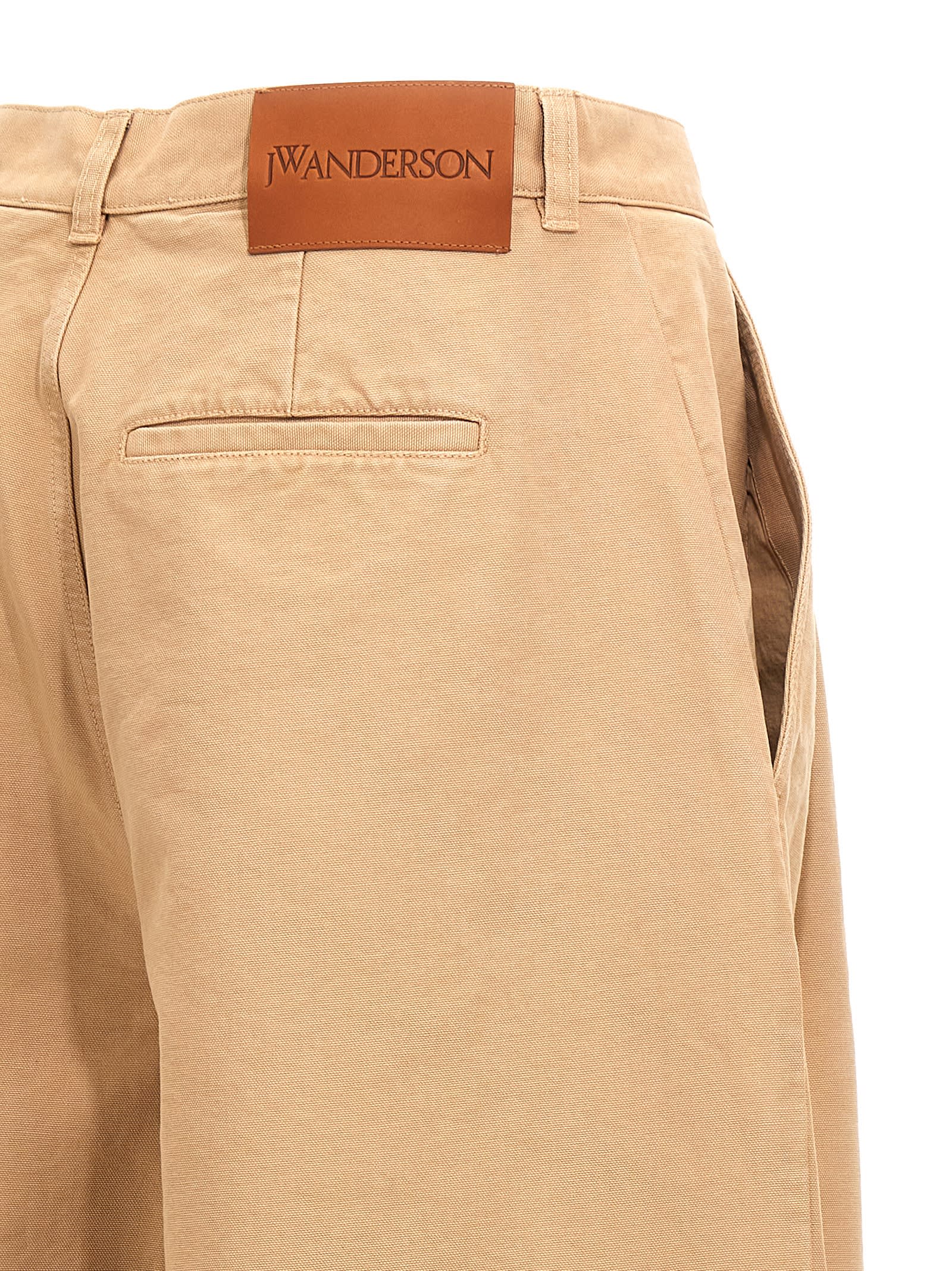 Shop Jw Anderson Relaxed Cargo Pants In White