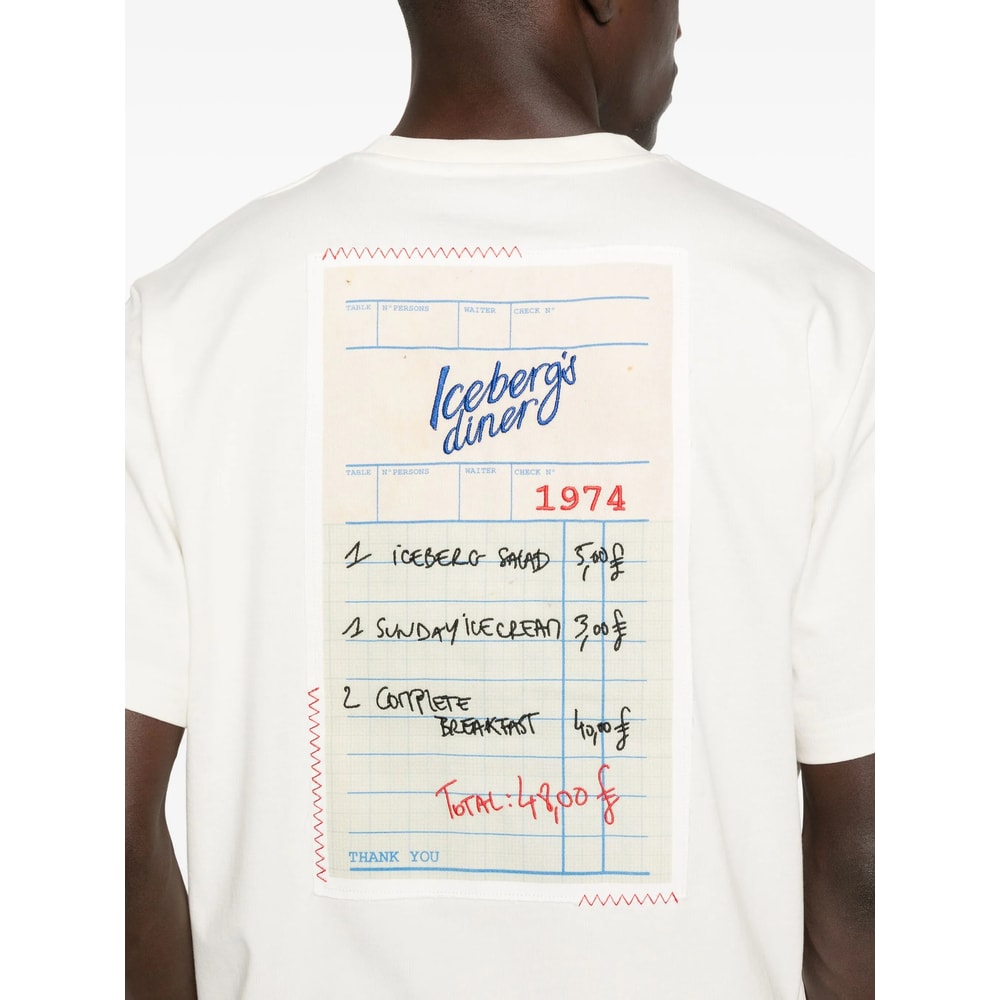 Iceberg T Shirts White In White