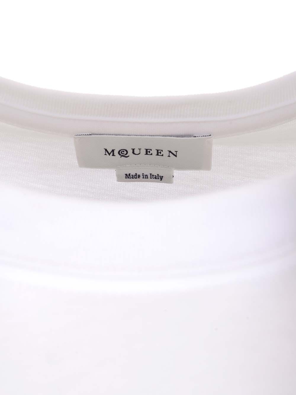 Shop Alexander Mcqueen Cotton T-shirt In White