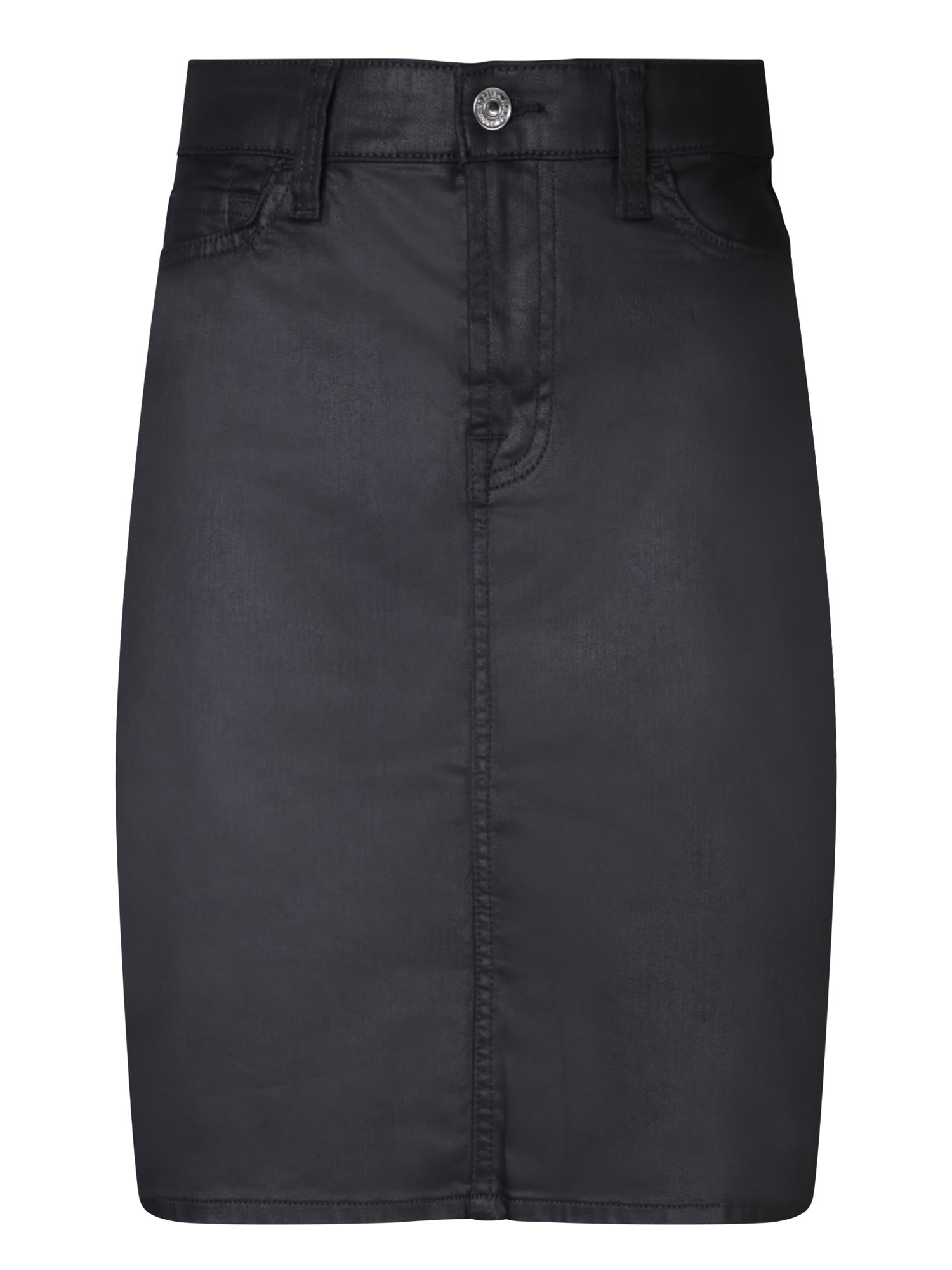 7 FOR ALL MANKIND EASY PENCIL RABBIT HOLE BLACK SKIRT