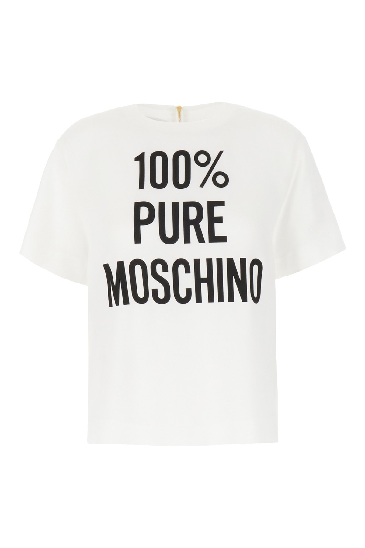 Moschino White Acetate Blend Blouse In Bianco