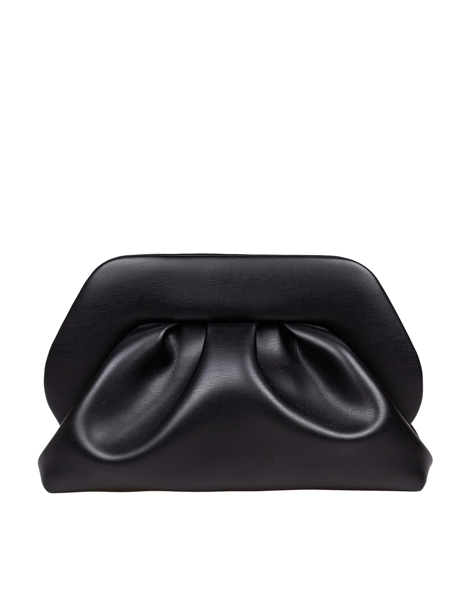 THEMOIRè Vegan Fabric Clutch Bag Color Black