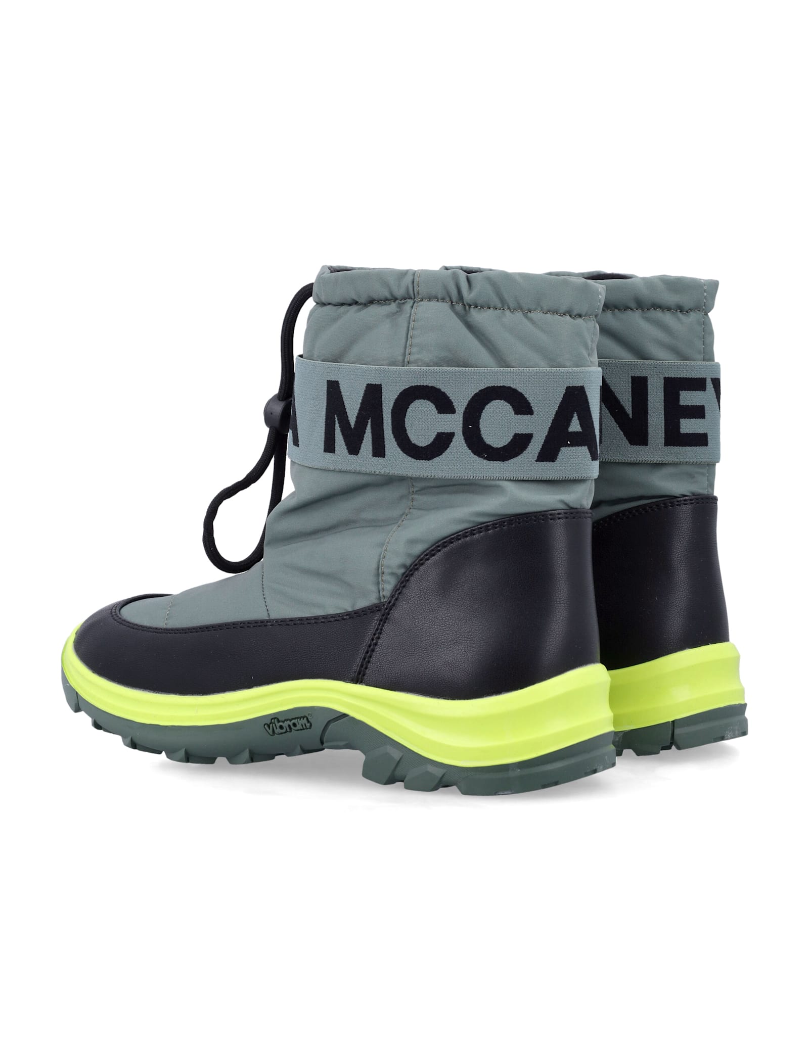 Stella Mccartney Kids Green Snow Boots In Multi
