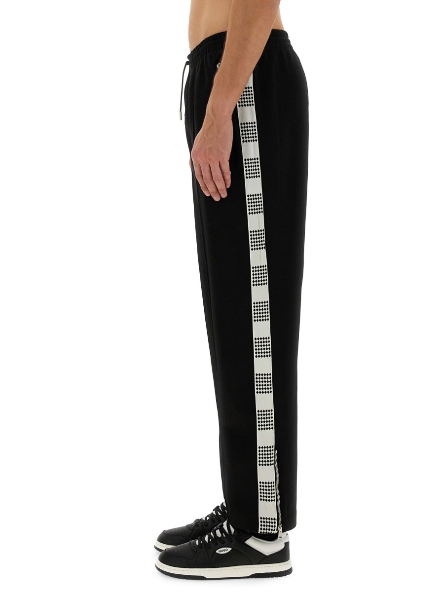Hugo Boss Tape-detail Track Pants In Black
