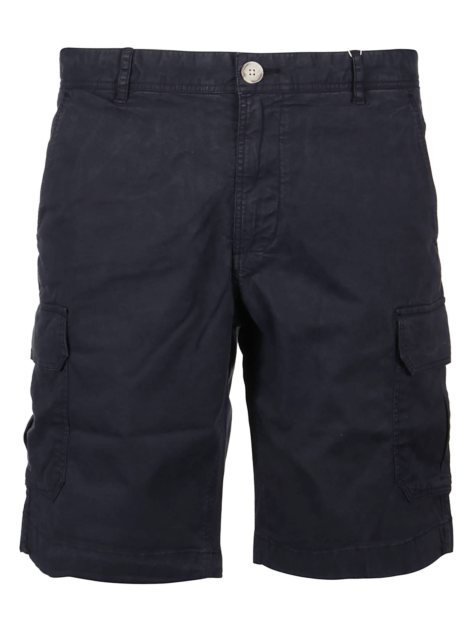 Woolrich Straight-leg Cargo Shorts In Melton Blue